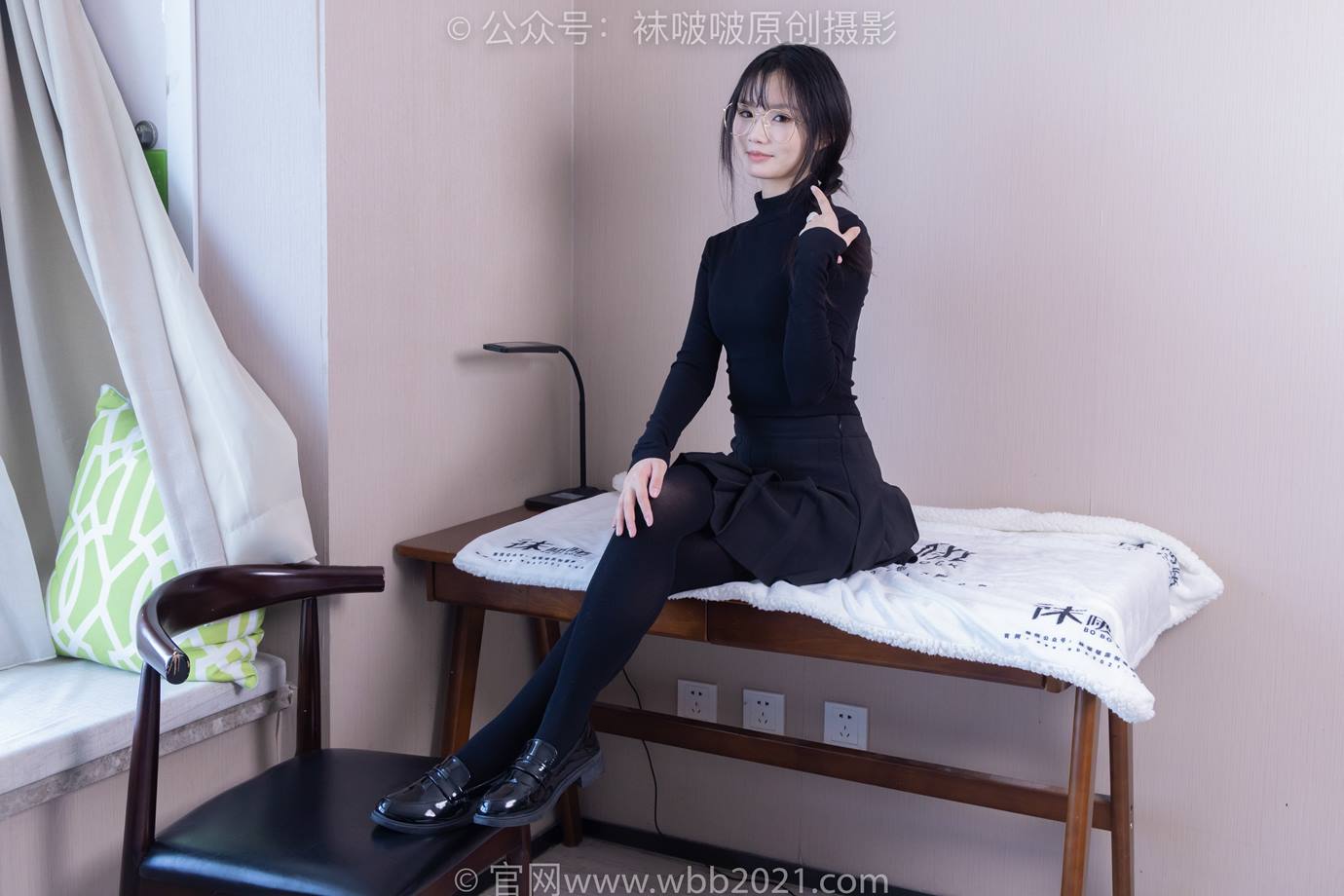 图片[35]-[BoBoSocks袜啵啵]NO.523 甜甜圈-皮鞋、厚黑丝[129P] – 速更版-美库