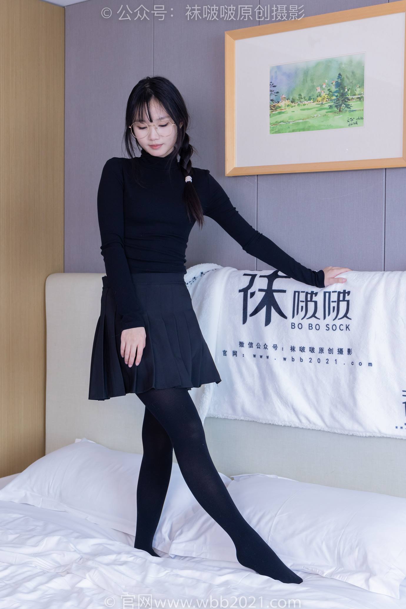 图片[109]-[BoBoSocks袜啵啵]NO.523 甜甜圈-皮鞋、厚黑丝[129P] – 速更版-美库