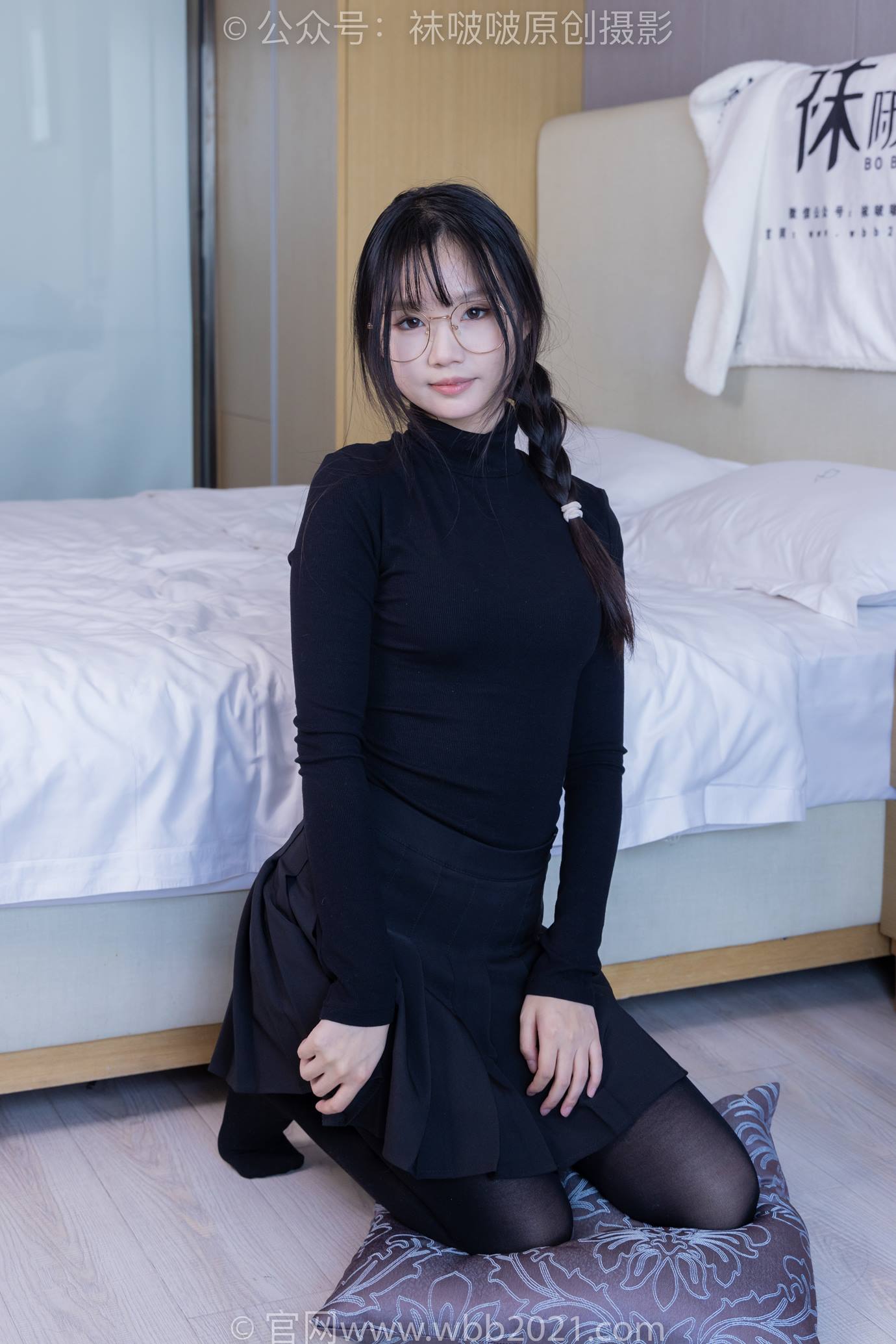 图片[124]-[BoBoSocks袜啵啵]NO.523 甜甜圈-皮鞋、厚黑丝[129P] – 速更版-美库