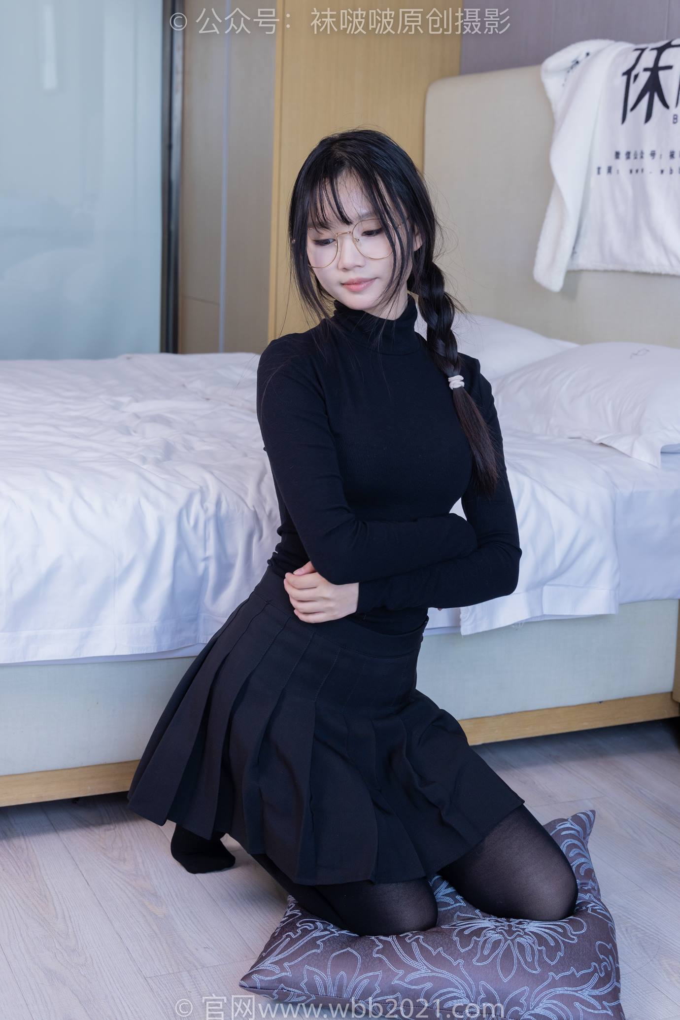 图片[125]-[BoBoSocks袜啵啵]NO.523 甜甜圈-皮鞋、厚黑丝[129P] – 速更版-美库