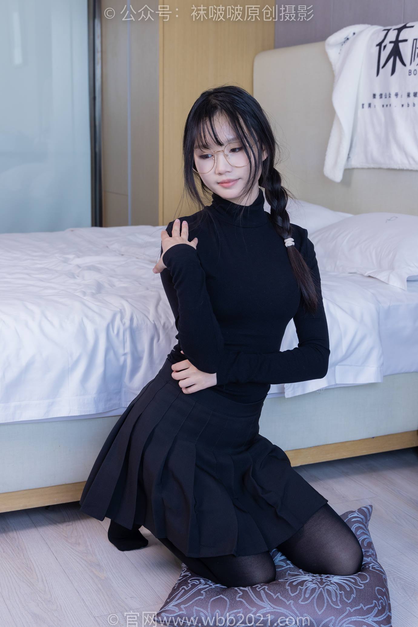 图片[126]-[BoBoSocks袜啵啵]NO.523 甜甜圈-皮鞋、厚黑丝[129P] – 速更版-美库