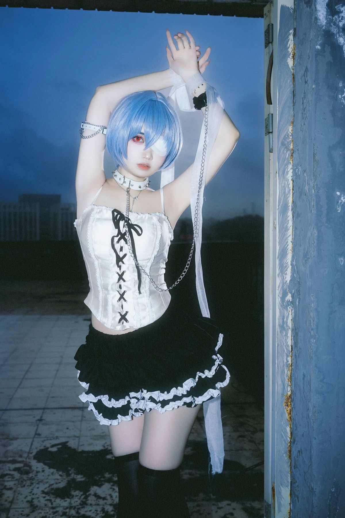 图片[11]-洛桑w伊梓  – 雨后天台[33P] – 速更版-美库