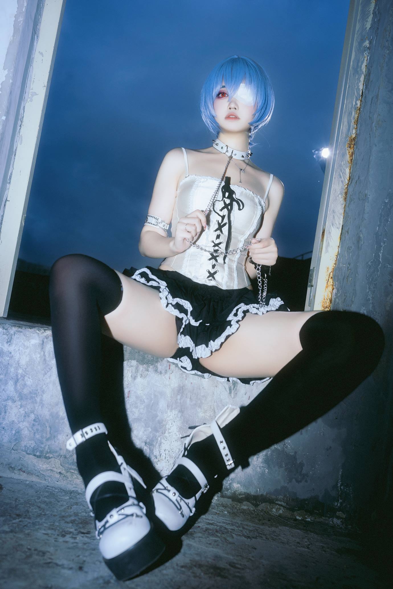 图片[20]-洛桑w伊梓  – 雨后天台[33P] – 速更版-美库