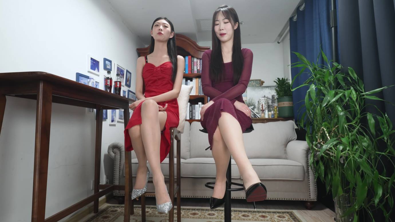 Lanlan&Xiaoying-姐妹花包臀裙肉丝高跟挑鞋 [20P] - 速更版-艺库