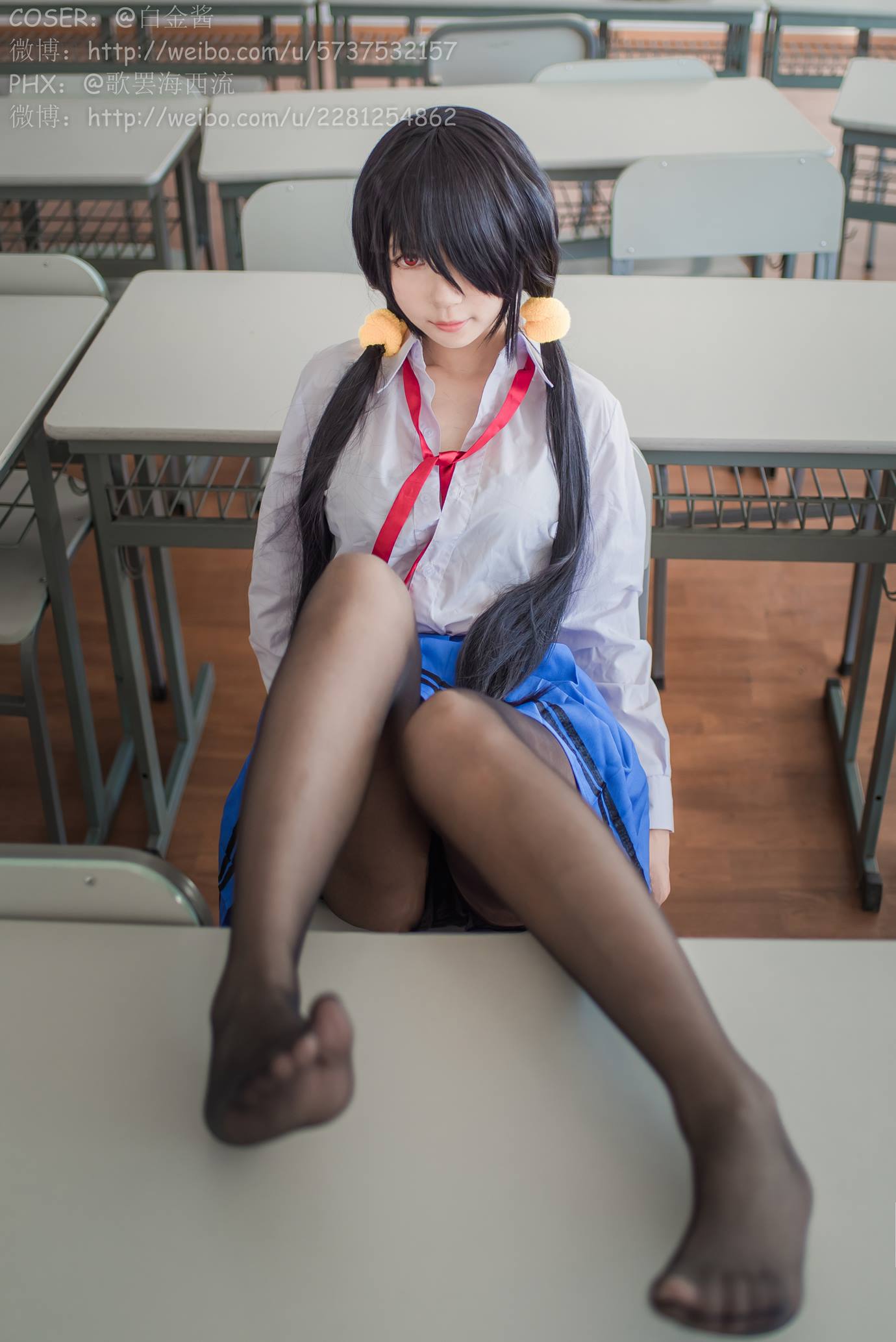 图片[17]-白金Saki写真 – 制服黑丝[28P] – 速更版-美库