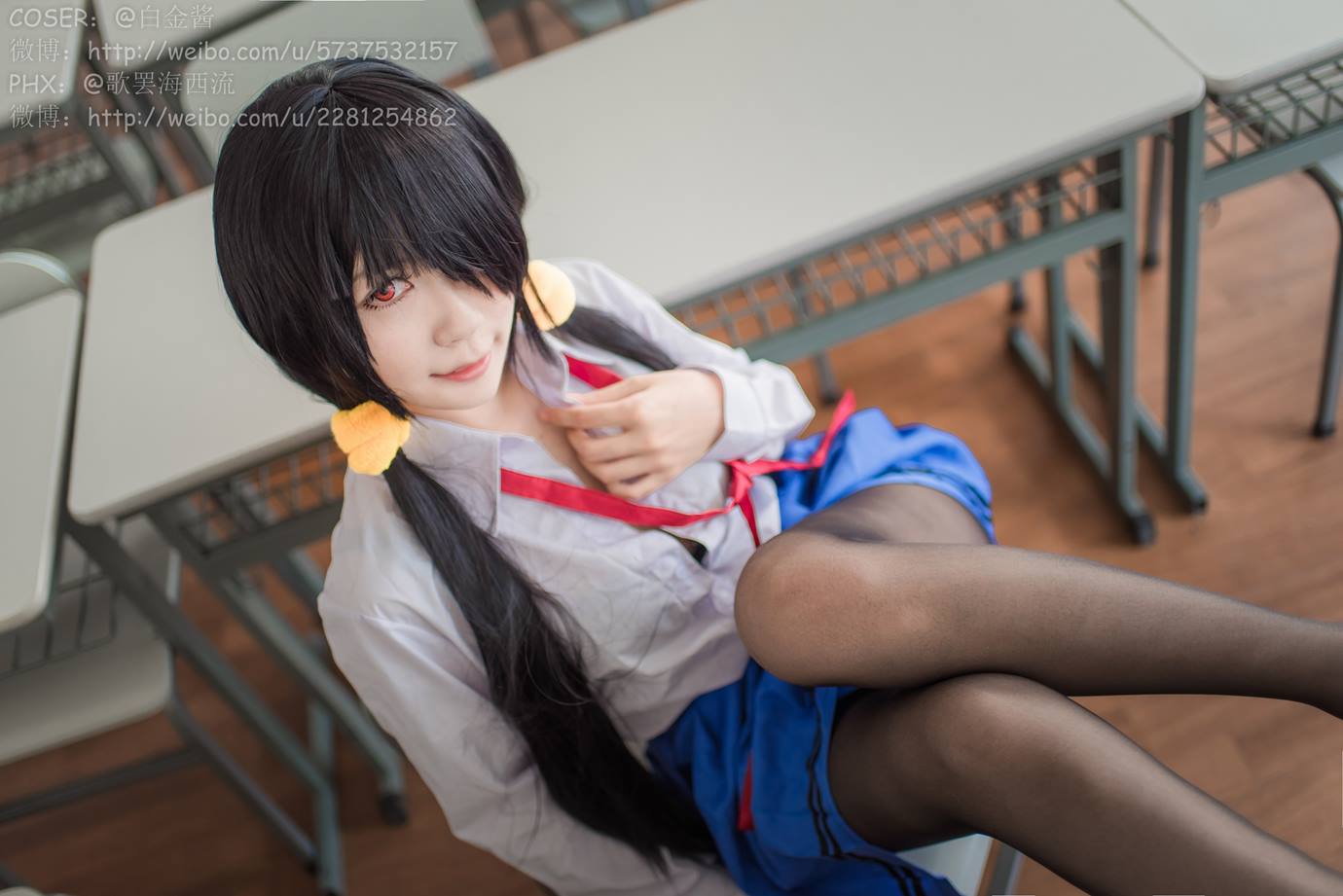 图片[20]-白金Saki写真 – 制服黑丝[28P] – 速更版-美库
