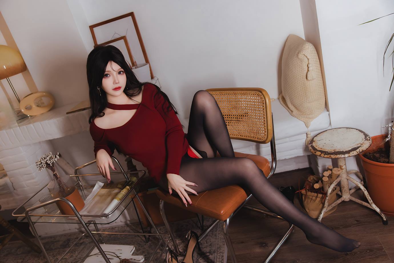 图片[16]-雪晴Astra – 红裙黑丝小娇妻[31P] – 速更版-美库