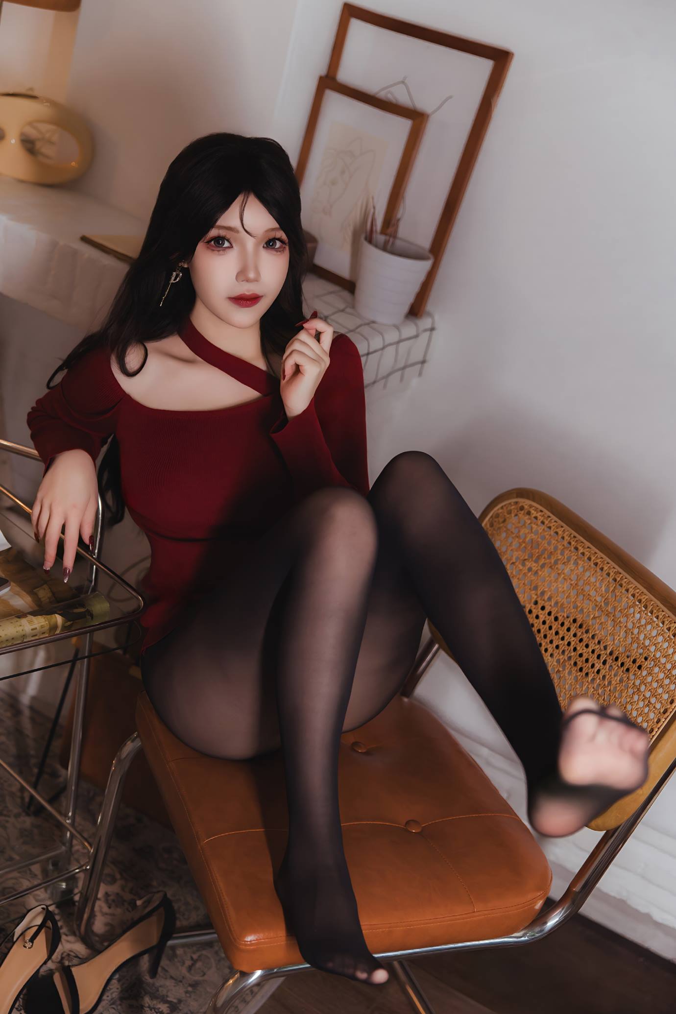 图片[18]-雪晴Astra – 红裙黑丝小娇妻[31P] – 速更版-美库