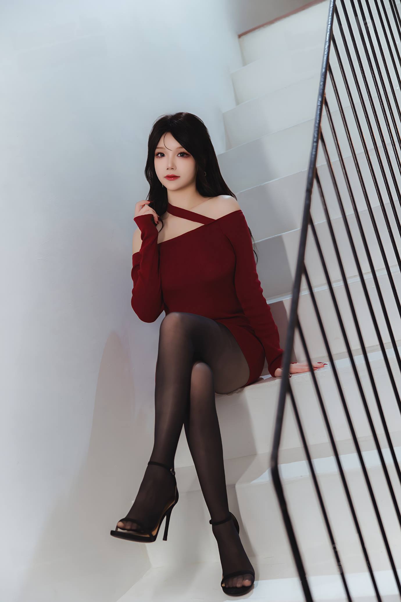 图片[21]-雪晴Astra – 红裙黑丝小娇妻[31P] – 速更版-美库