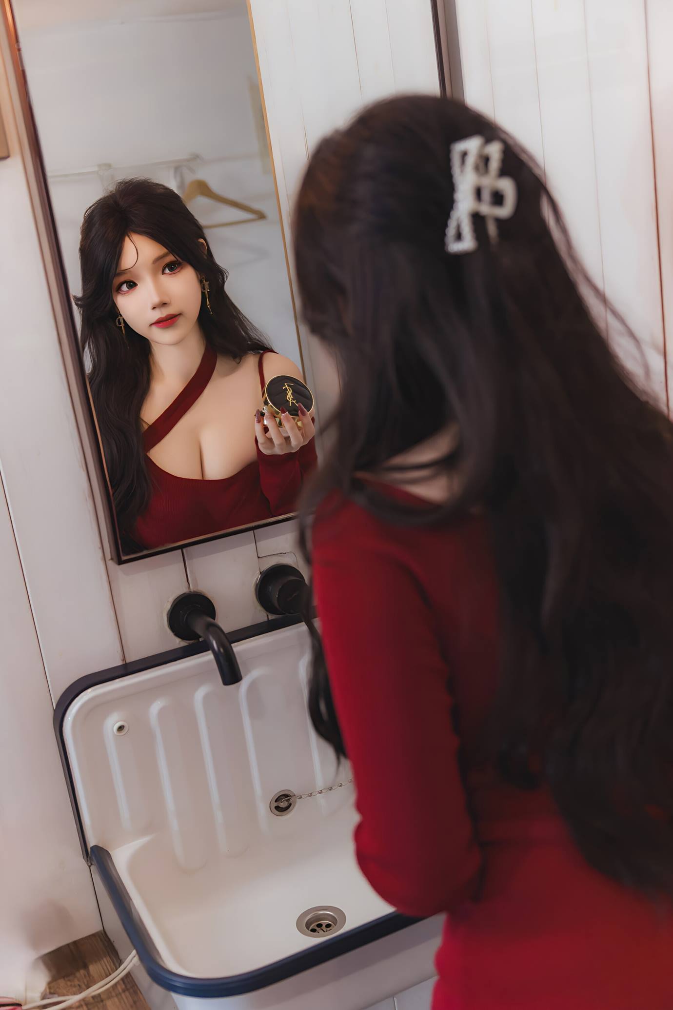 图片[25]-雪晴Astra – 红裙黑丝小娇妻[31P] – 速更版-美库