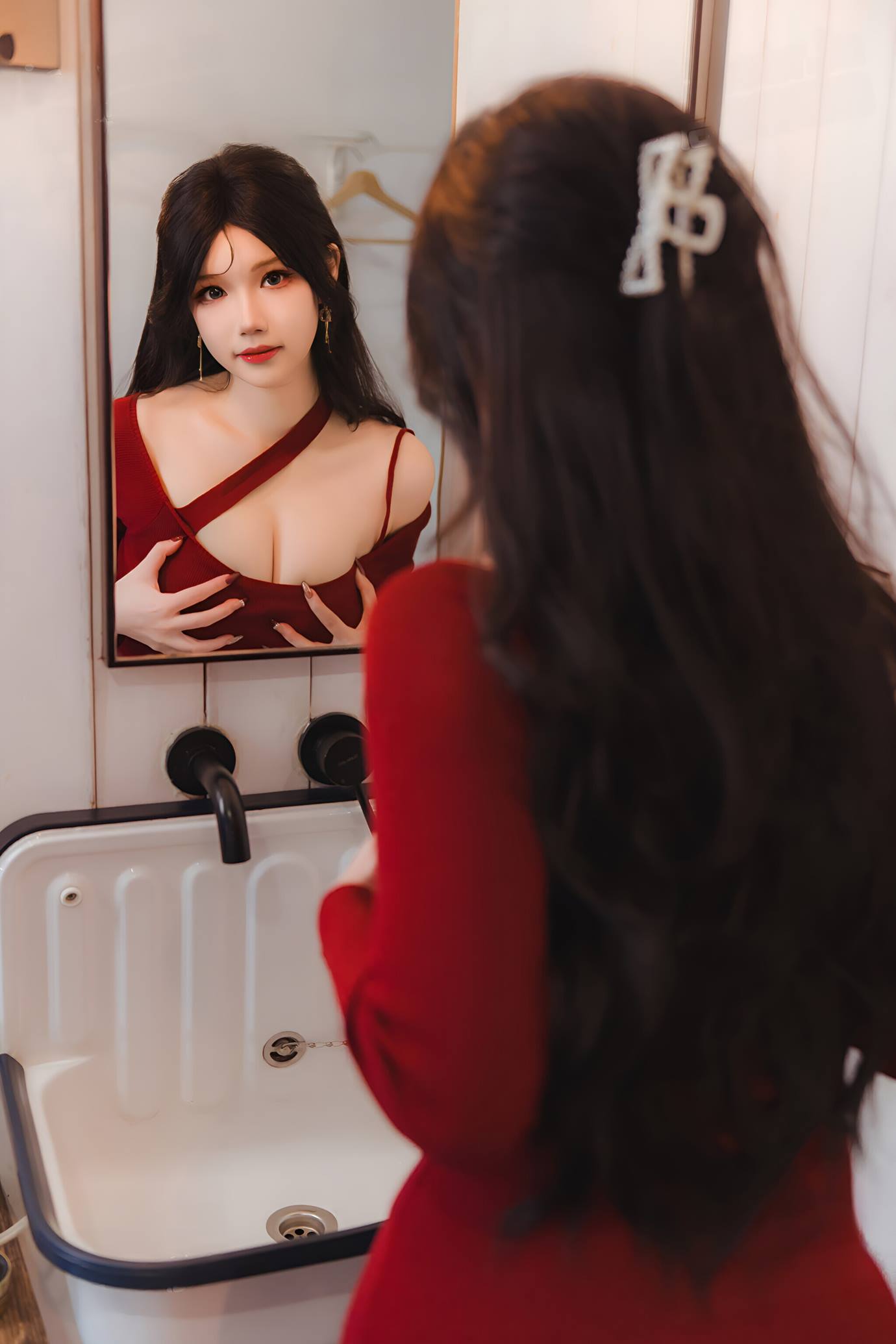 图片[26]-雪晴Astra – 红裙黑丝小娇妻[31P] – 速更版-美库