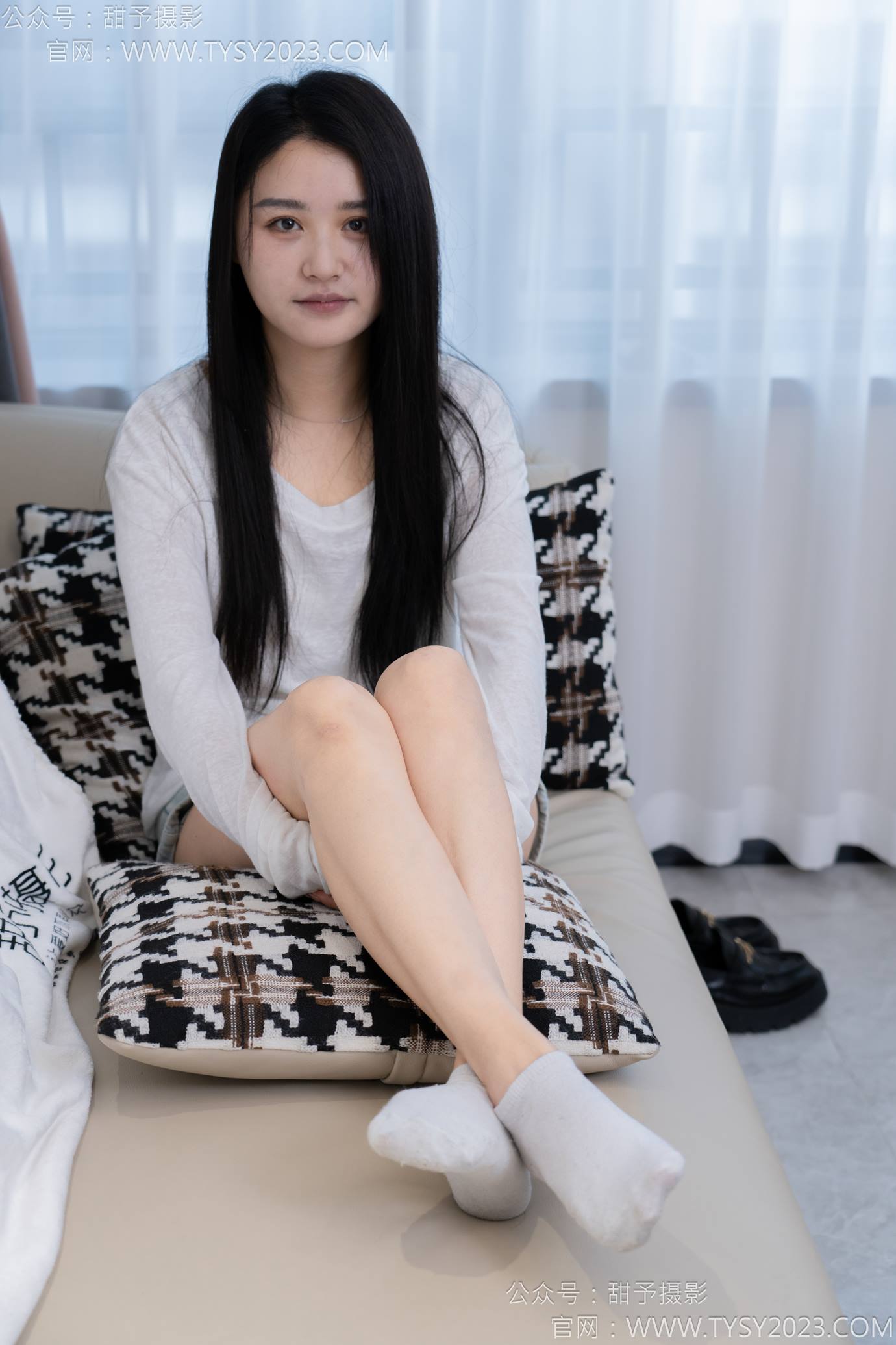 图片[81]-甜予摄影 NO.130 澜澜-皮鞋、白棉袜、裸足、掉袜子剧情[130P] – 速更版-美库