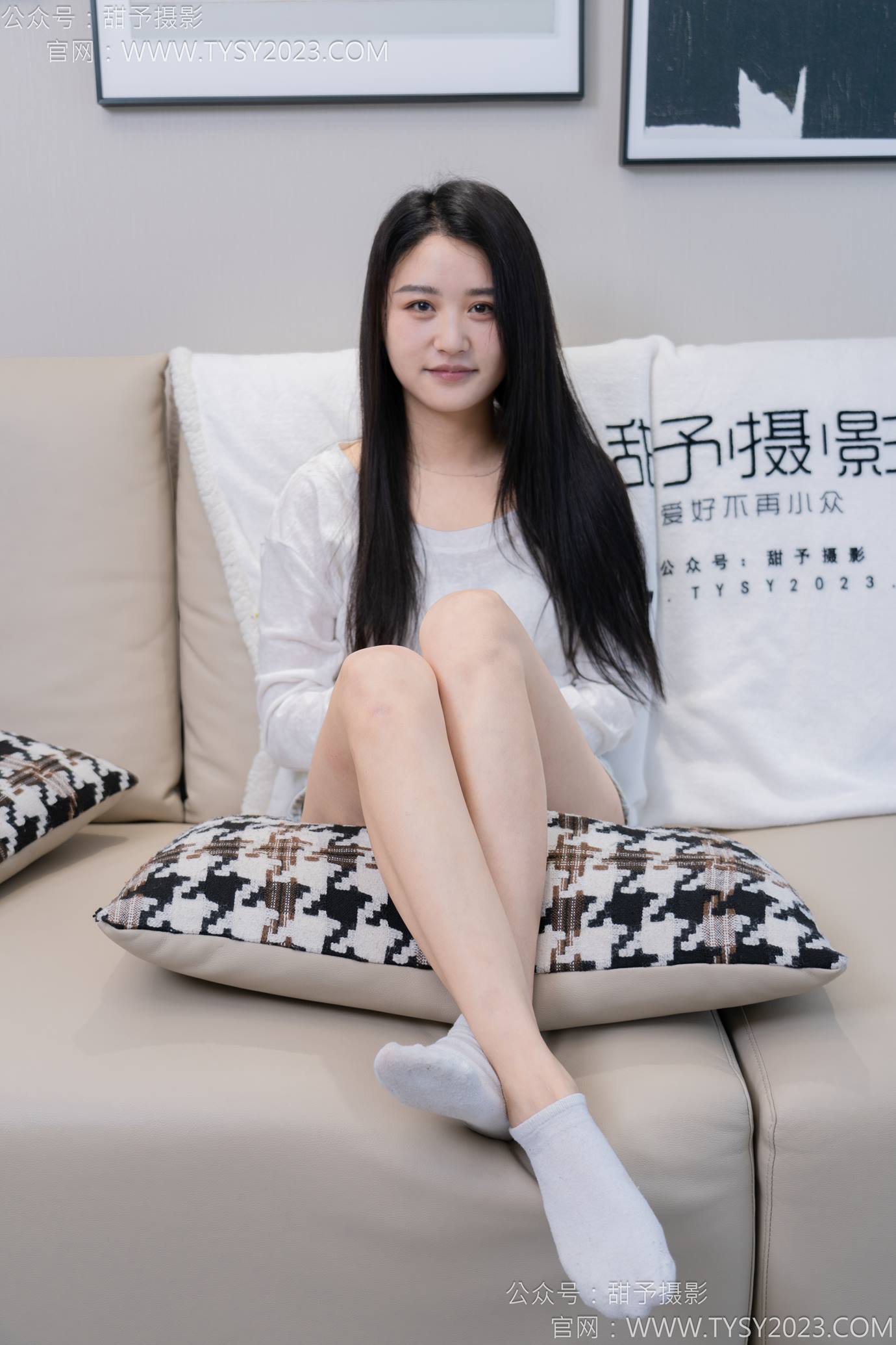 图片[100]-甜予摄影 NO.130 澜澜-皮鞋、白棉袜、裸足、掉袜子剧情[130P] – 速更版-美库