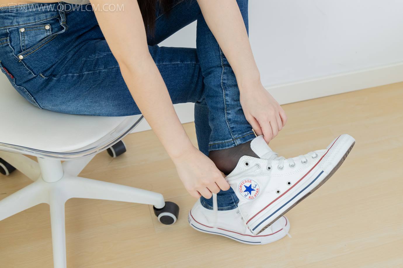 图片[71]-物恋传媒 NO.2303 闪闪-帆布鞋、短黑丝（脚尖加固款）、自然穿着白棉袜、裸足[128P] – 速更版-美库