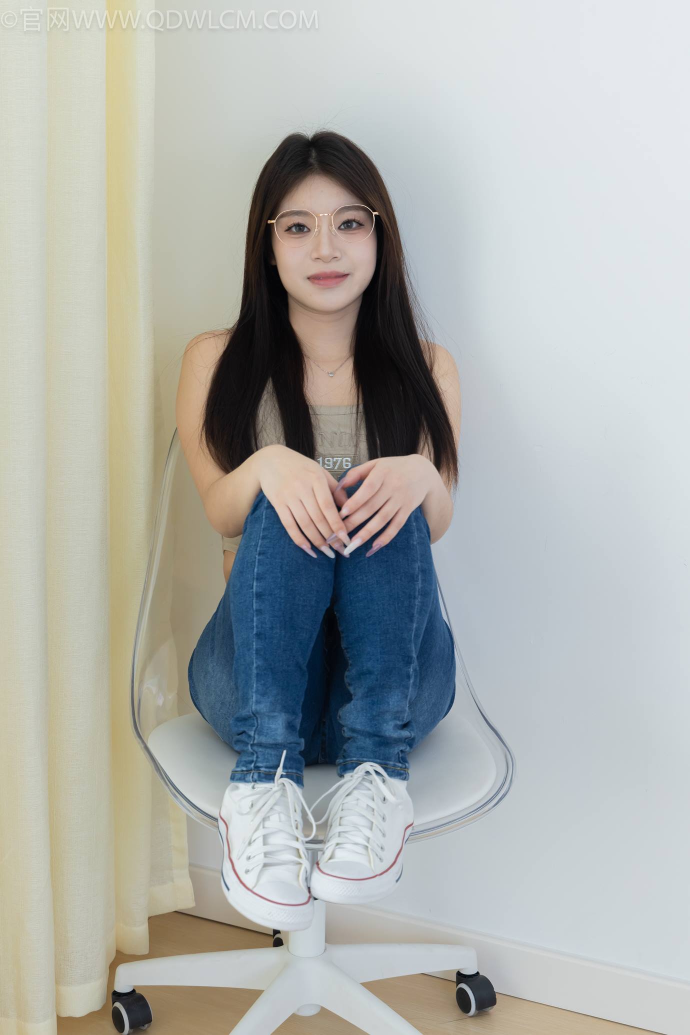 图片[81]-物恋传媒 NO.2303 闪闪-帆布鞋、短黑丝（脚尖加固款）、自然穿着白棉袜、裸足[128P] – 速更版-美库