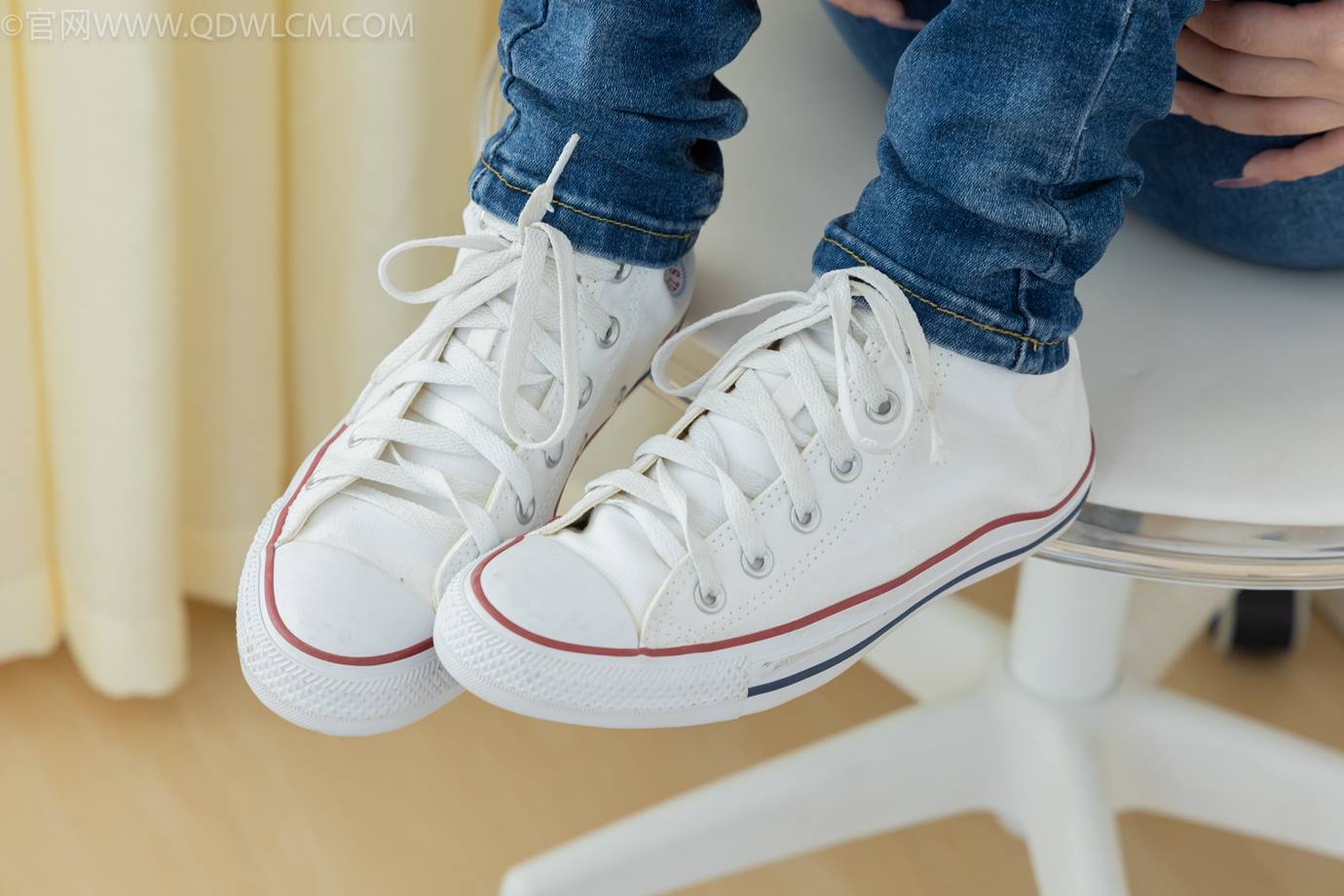 图片[83]-物恋传媒 NO.2303 闪闪-帆布鞋、短黑丝（脚尖加固款）、自然穿着白棉袜、裸足[128P] – 速更版-美库