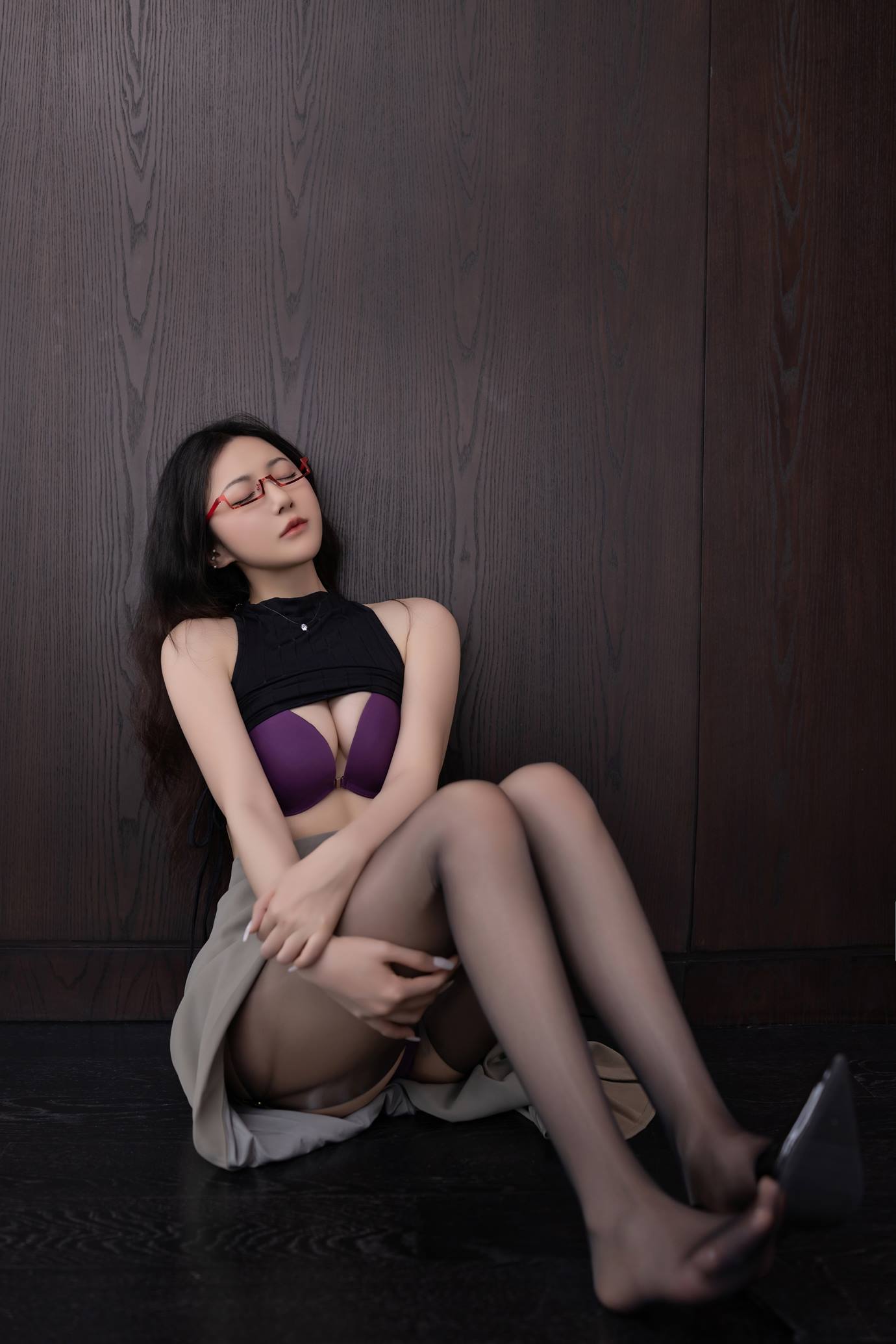 图片[31]-秀人名模鱼子酱Fish《眼镜娘》写真[63P] – 速更版-美库