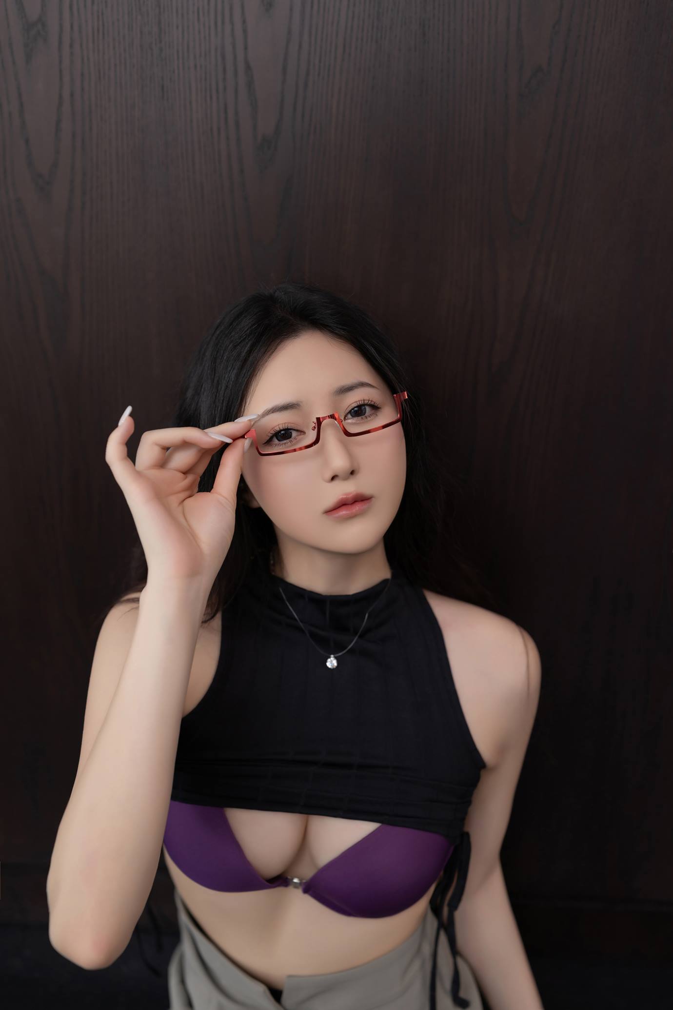 图片[32]-秀人名模鱼子酱Fish《眼镜娘》写真[63P] – 速更版-美库