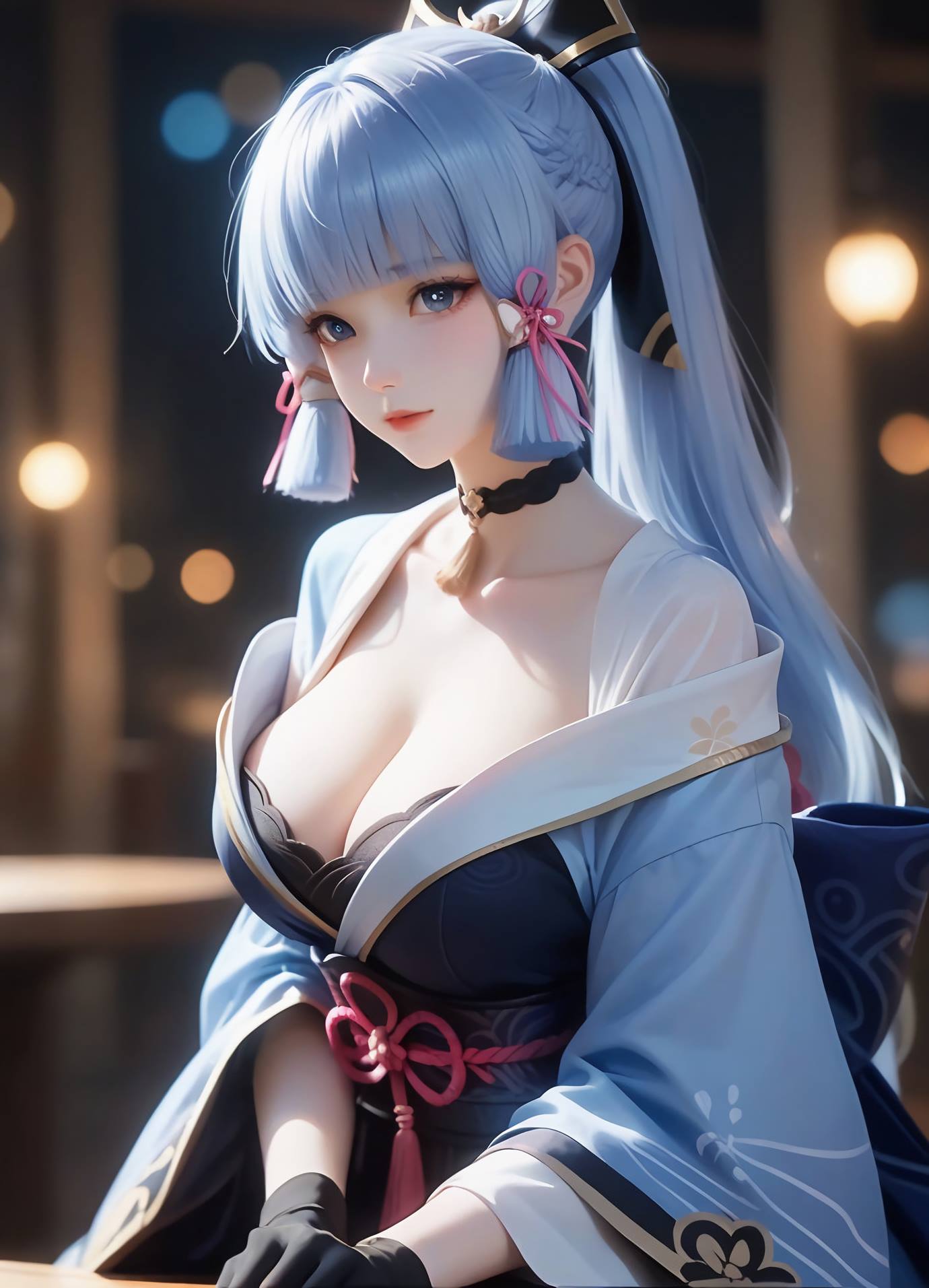 图片[17]-AI绘画 539 神里绫华[32P] – 速更版-美库