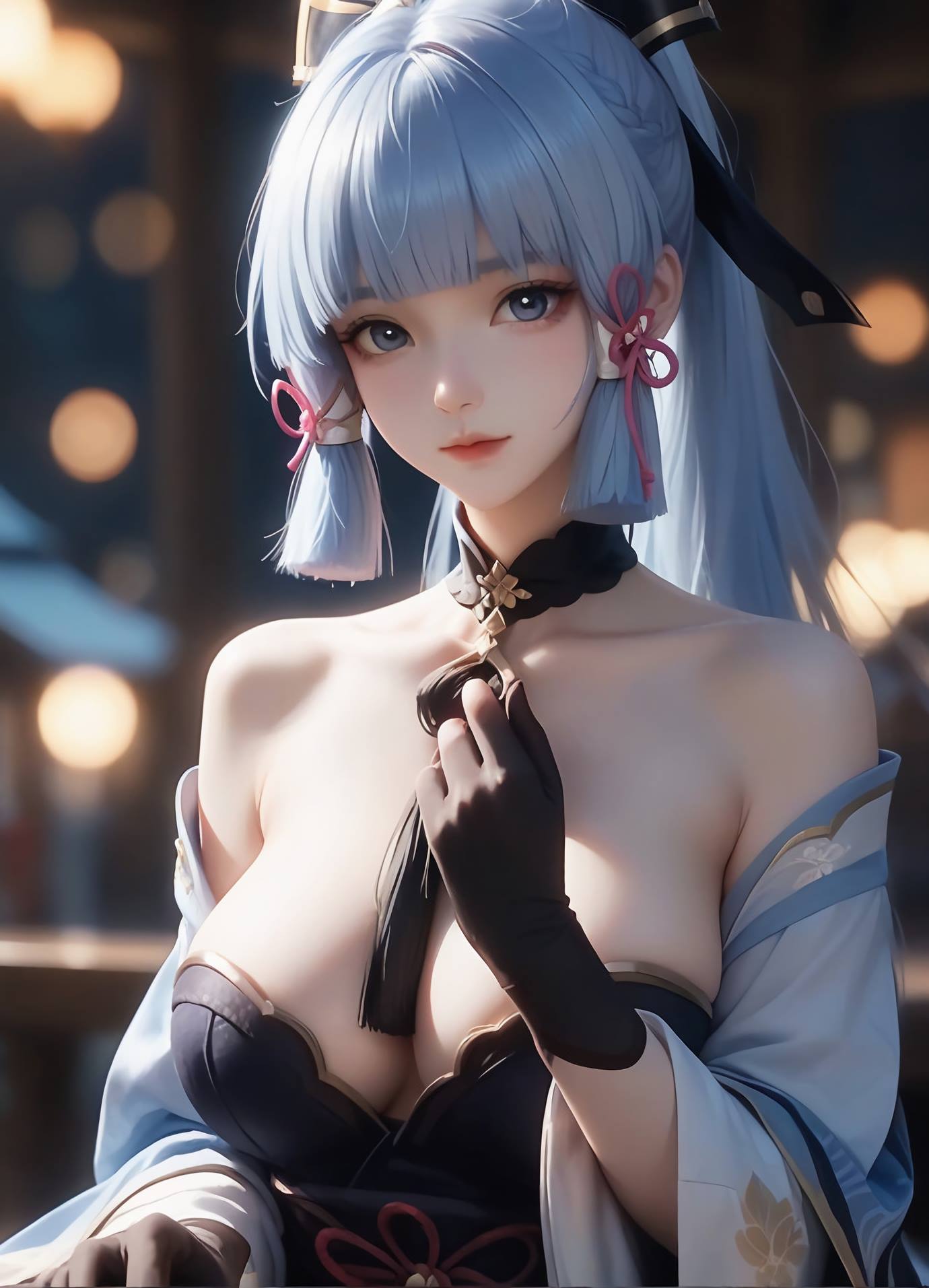 图片[18]-AI绘画 539 神里绫华[32P] – 速更版-美库