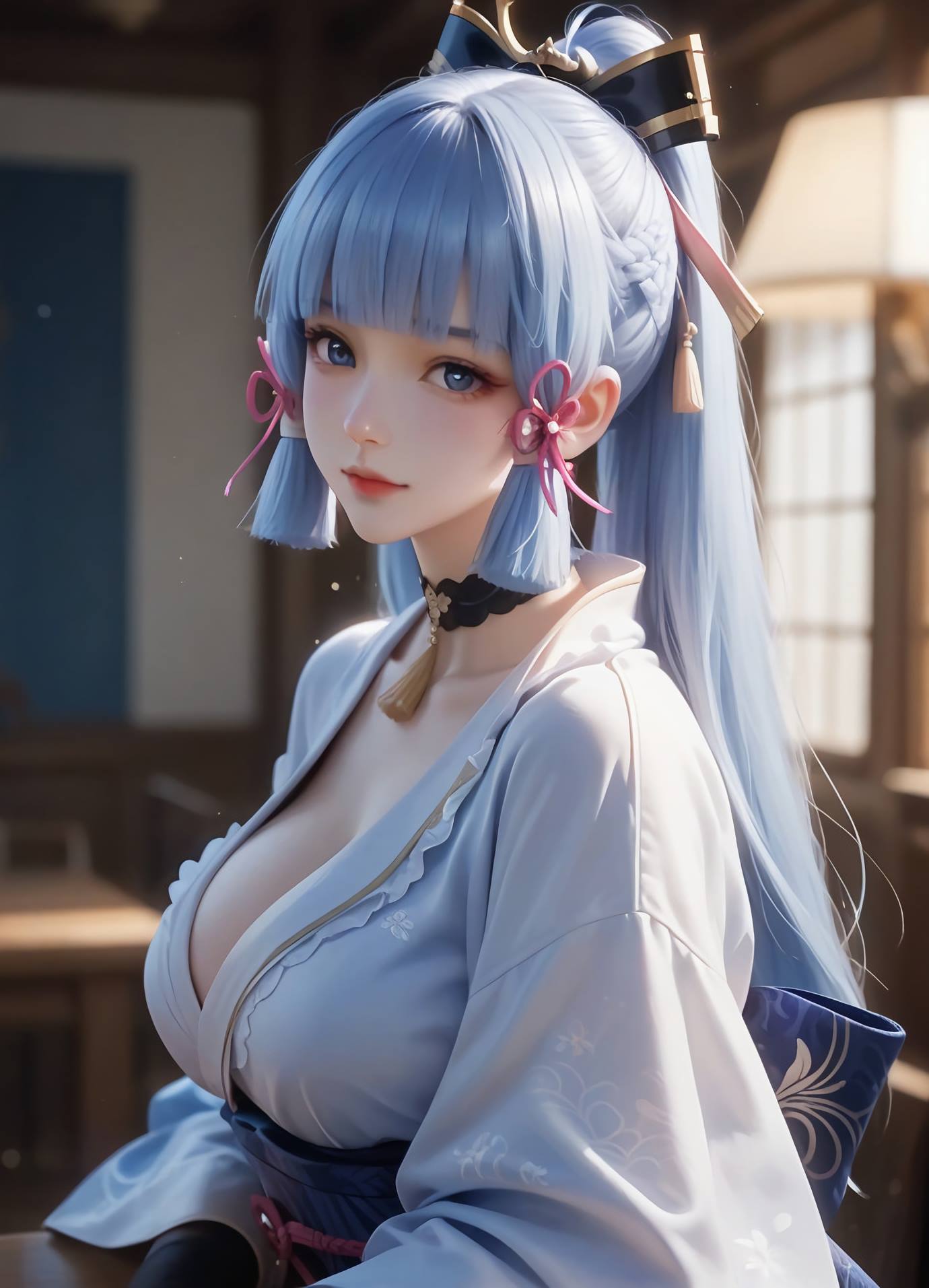 图片[20]-AI绘画 539 神里绫华[32P] – 速更版-美库