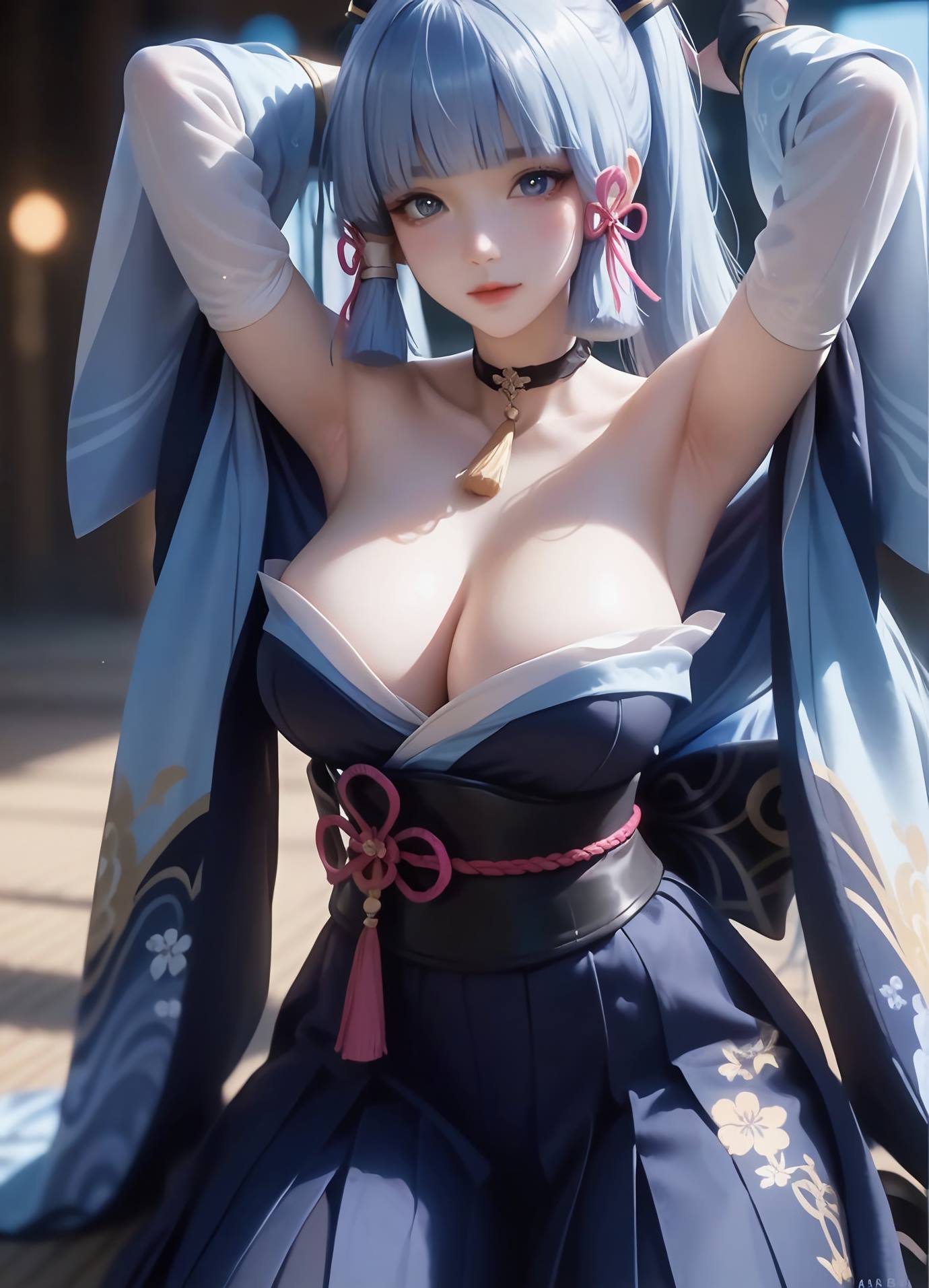 图片[21]-AI绘画 539 神里绫华[32P] – 速更版-美库