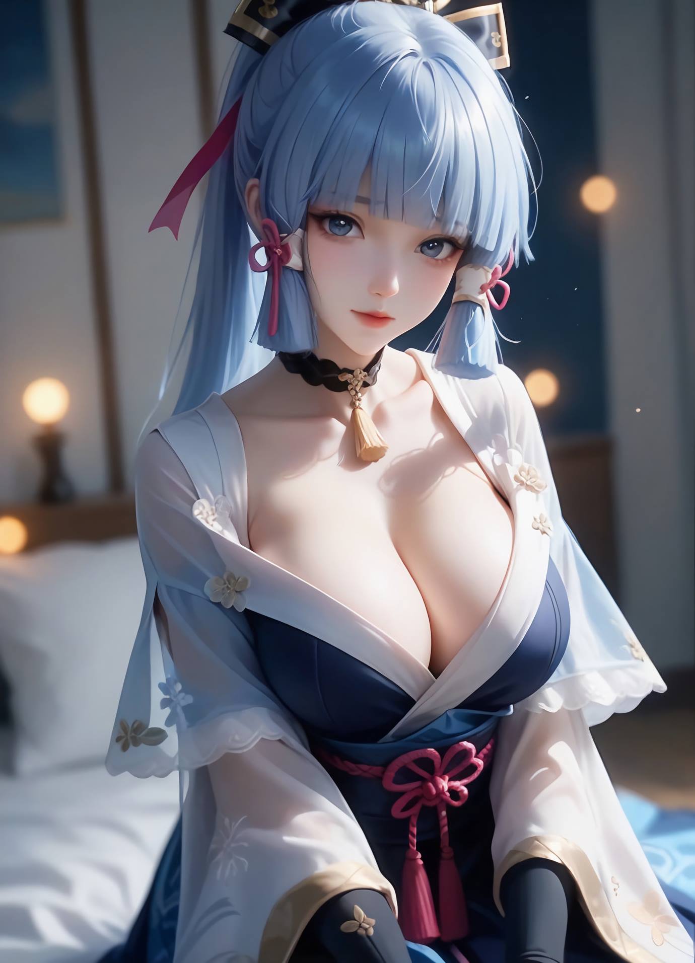 图片[24]-AI绘画 539 神里绫华[32P] – 速更版-美库