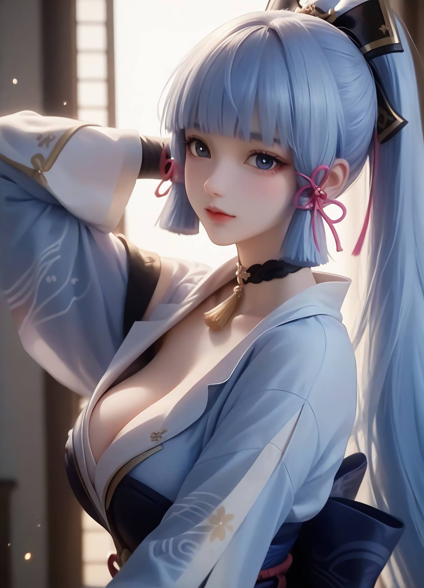 图片[26]-AI绘画 539 神里绫华[32P] – 速更版-美库