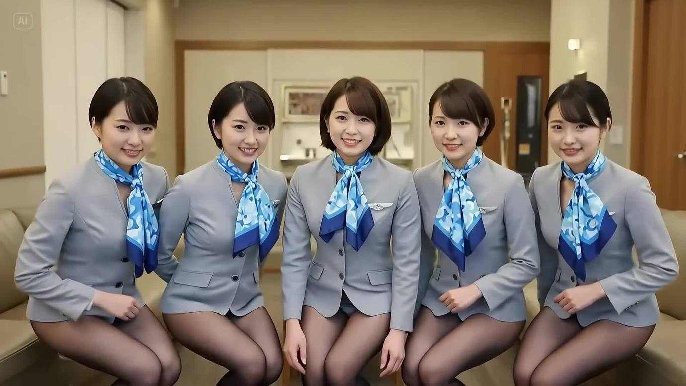 AI Video 052 Flight Attendant, Intern, Teacher _ Nurse_ April Photoshoot Collection[20P] - 速更版-绅士图