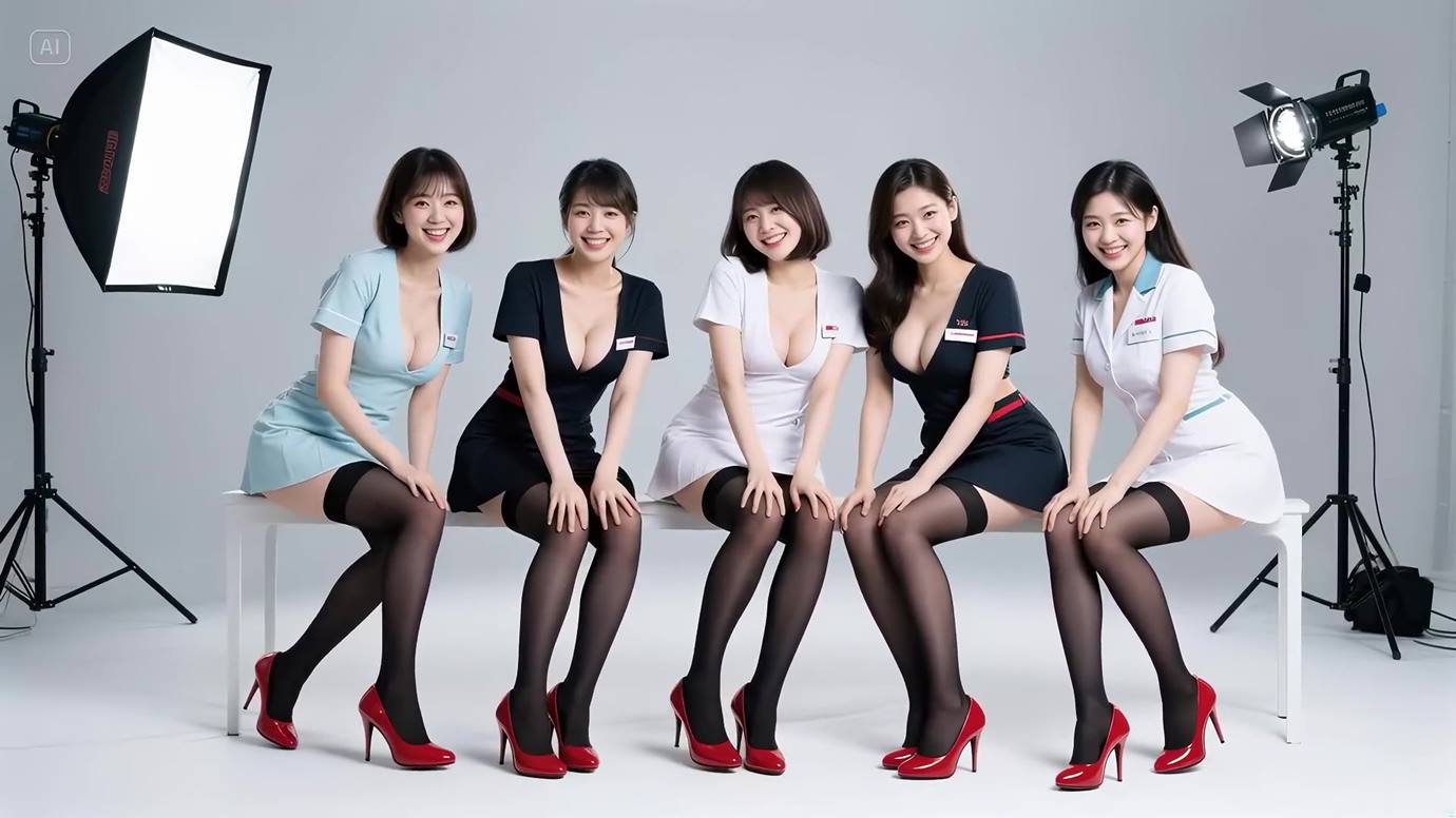 图片[12]-AI Video 052 Flight Attendant, Intern, Teacher _ Nurse_ April Photoshoot Collection[20P] – 速更版-美库