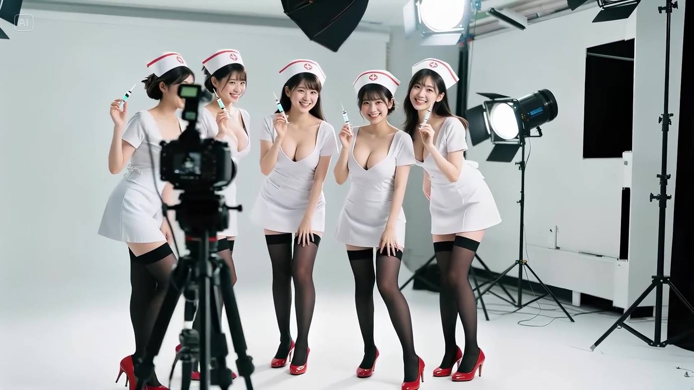 图片[13]-AI Video 052 Flight Attendant, Intern, Teacher _ Nurse_ April Photoshoot Collection[20P] – 速更版-美库
