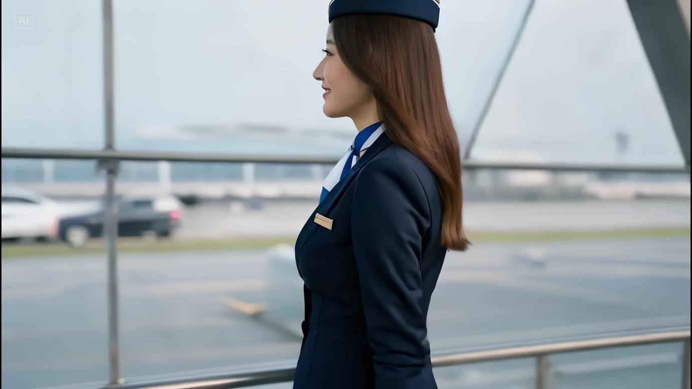 图片[11]-AI Video 058 客室乗务员の魅力的な瞬间 _ Captivating Moments of Flight Attendants 空姐的迷人瞬间[20P] – 速更版-美库