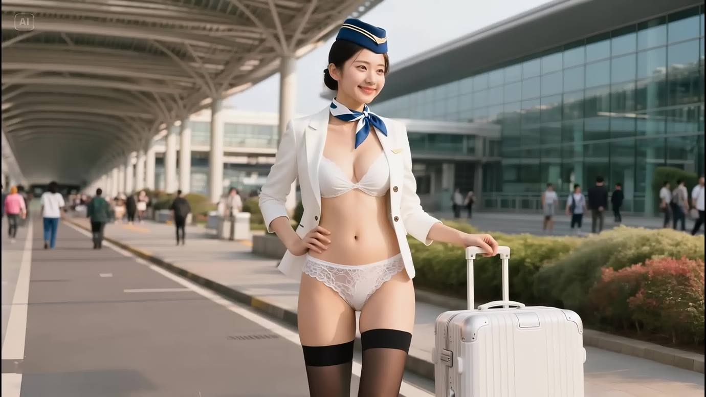 图片[18]-AI Video 058 客室乗务员の魅力的な瞬间 _ Captivating Moments of Flight Attendants 空姐的迷人瞬间[20P] – 速更版-美库