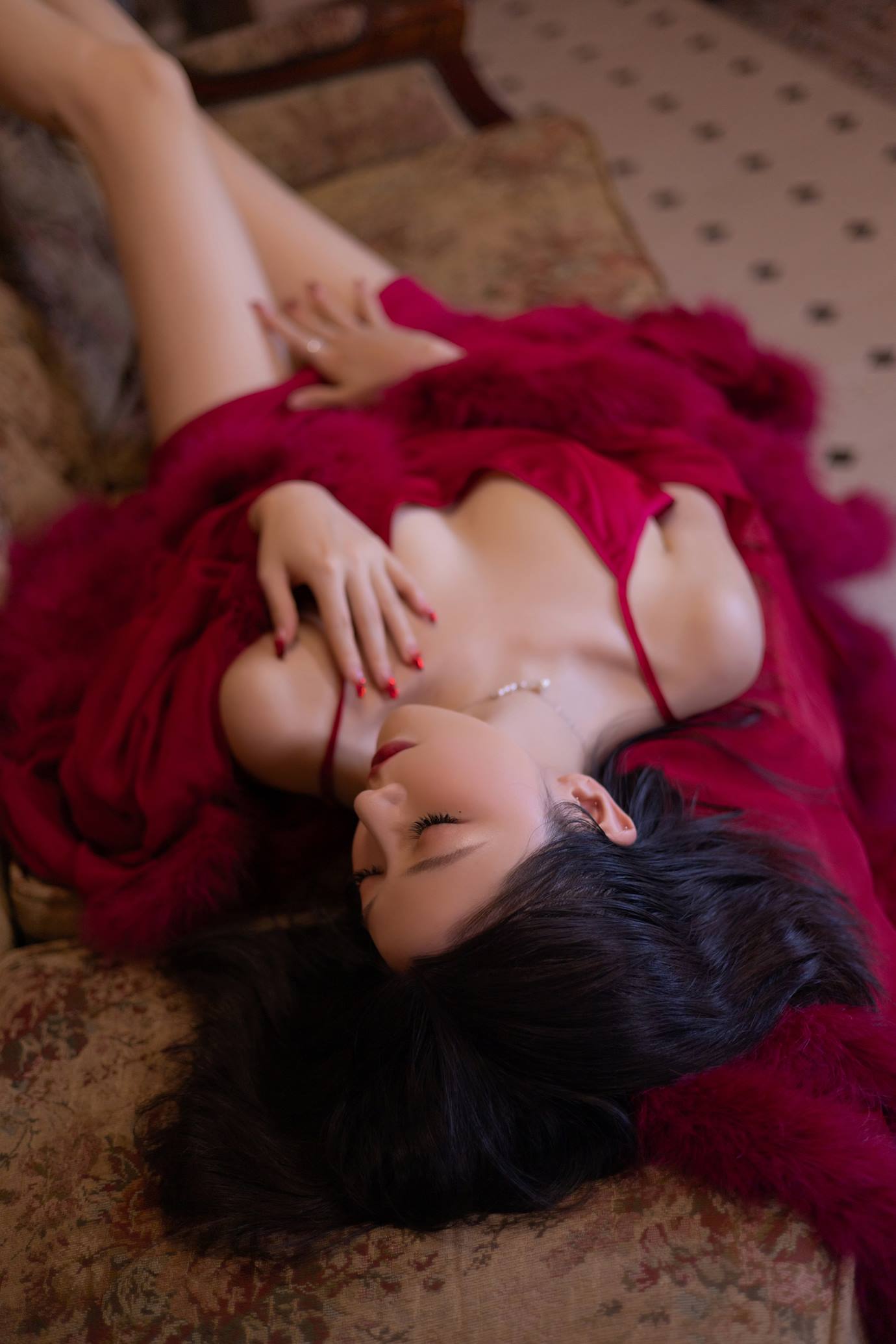 图片[34]-秀人名模鱼子酱Fish《似火柔情》写真[56P] – 速更版-美库