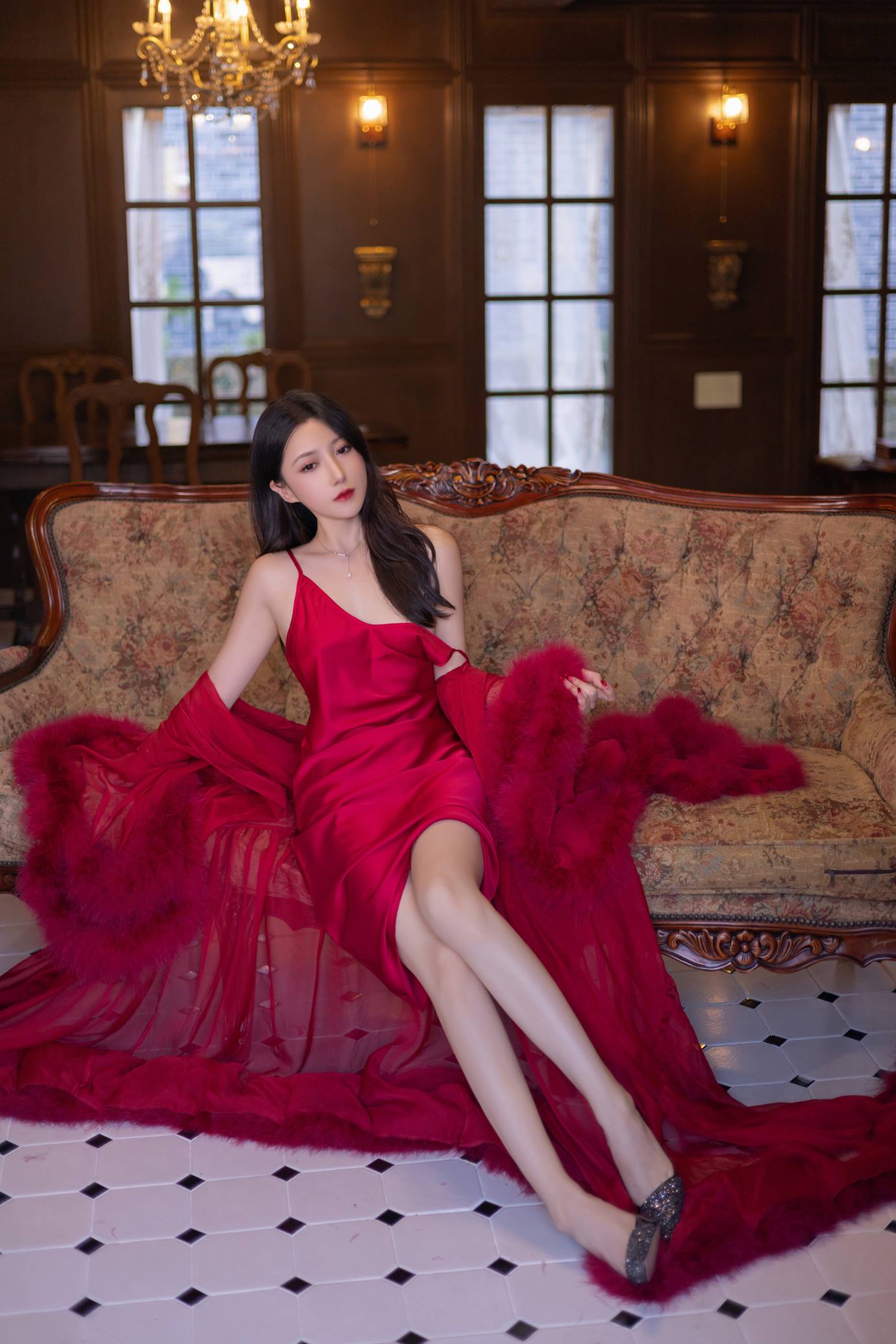 图片[35]-秀人名模鱼子酱Fish《似火柔情》写真[56P] – 速更版-美库