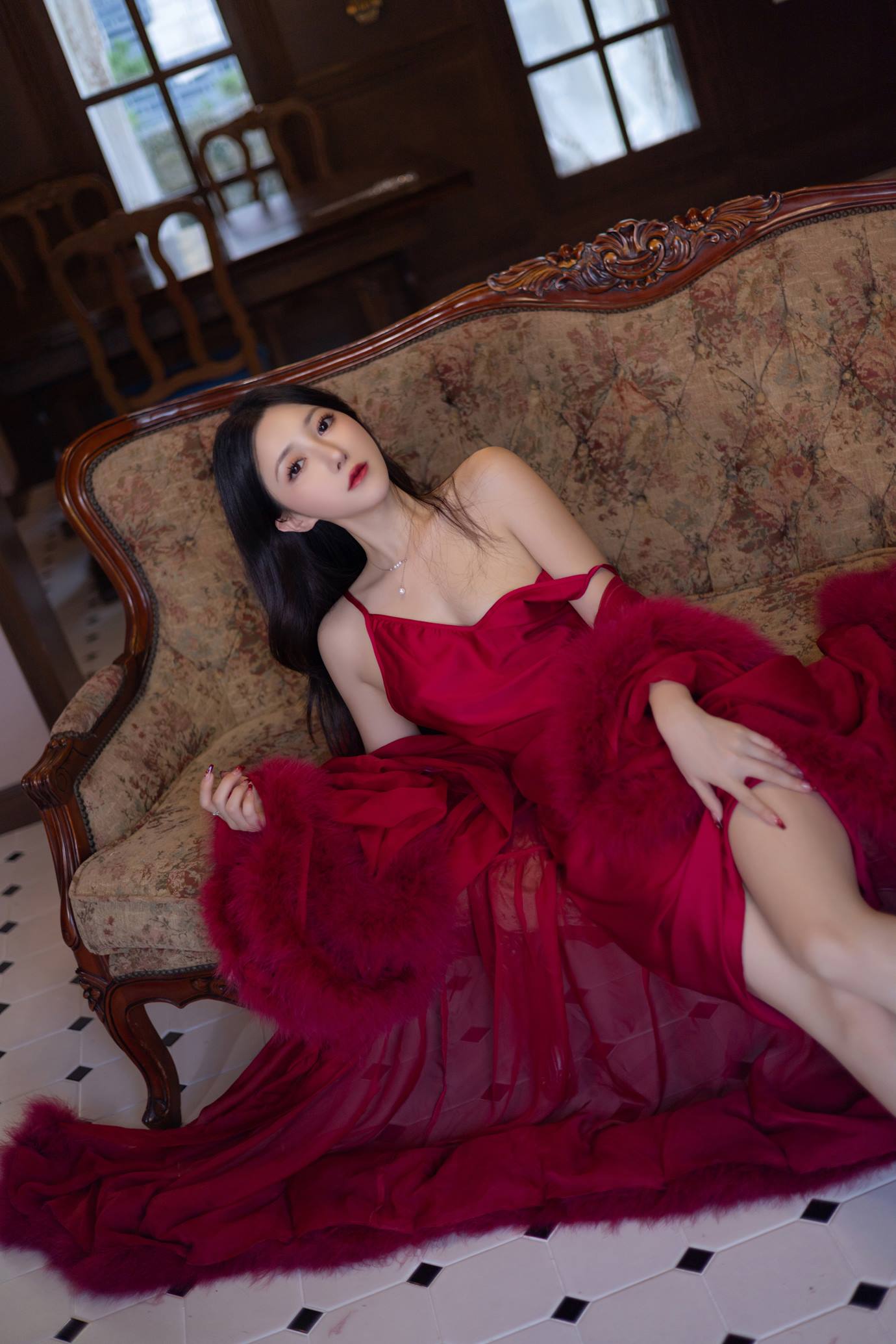 图片[38]-秀人名模鱼子酱Fish《似火柔情》写真[56P] – 速更版-美库