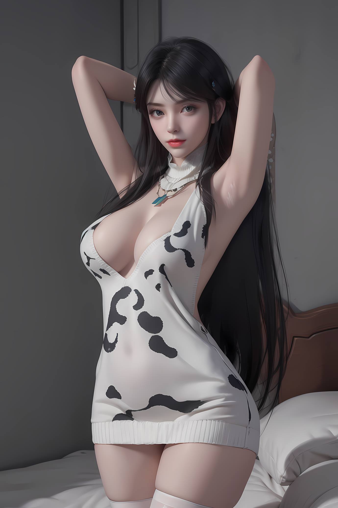 图片[11]-AI 绘画 549 萧熏儿 奶牛装[33P] – 速更版-美库