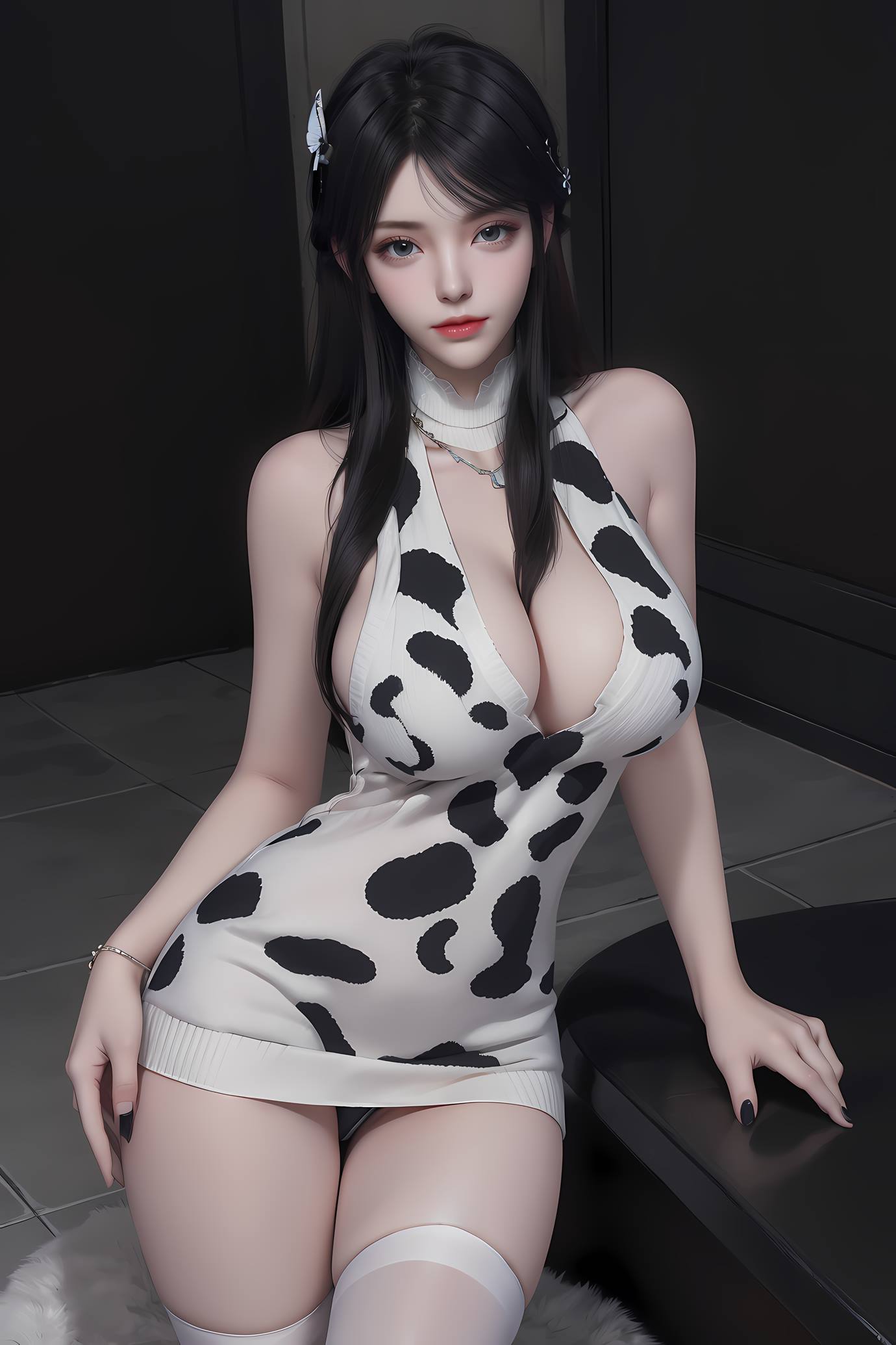 图片[12]-AI 绘画 549 萧熏儿 奶牛装[33P] – 速更版-美库