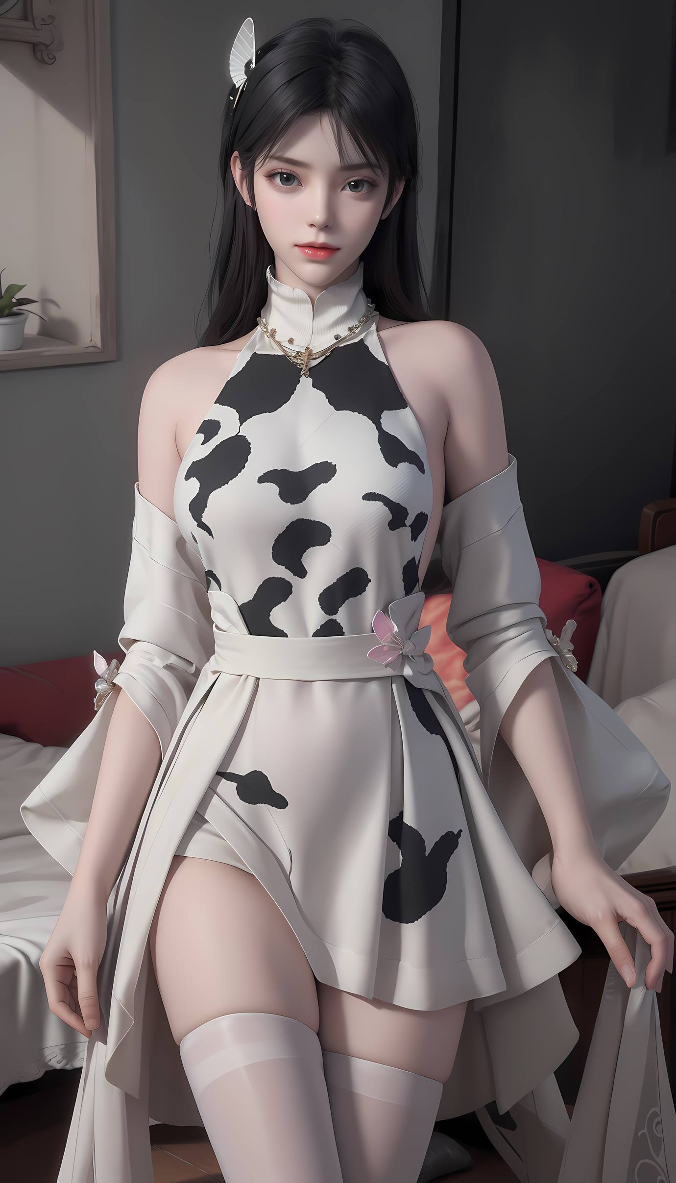 图片[20]-AI 绘画 549 萧熏儿 奶牛装[33P] – 速更版-美库