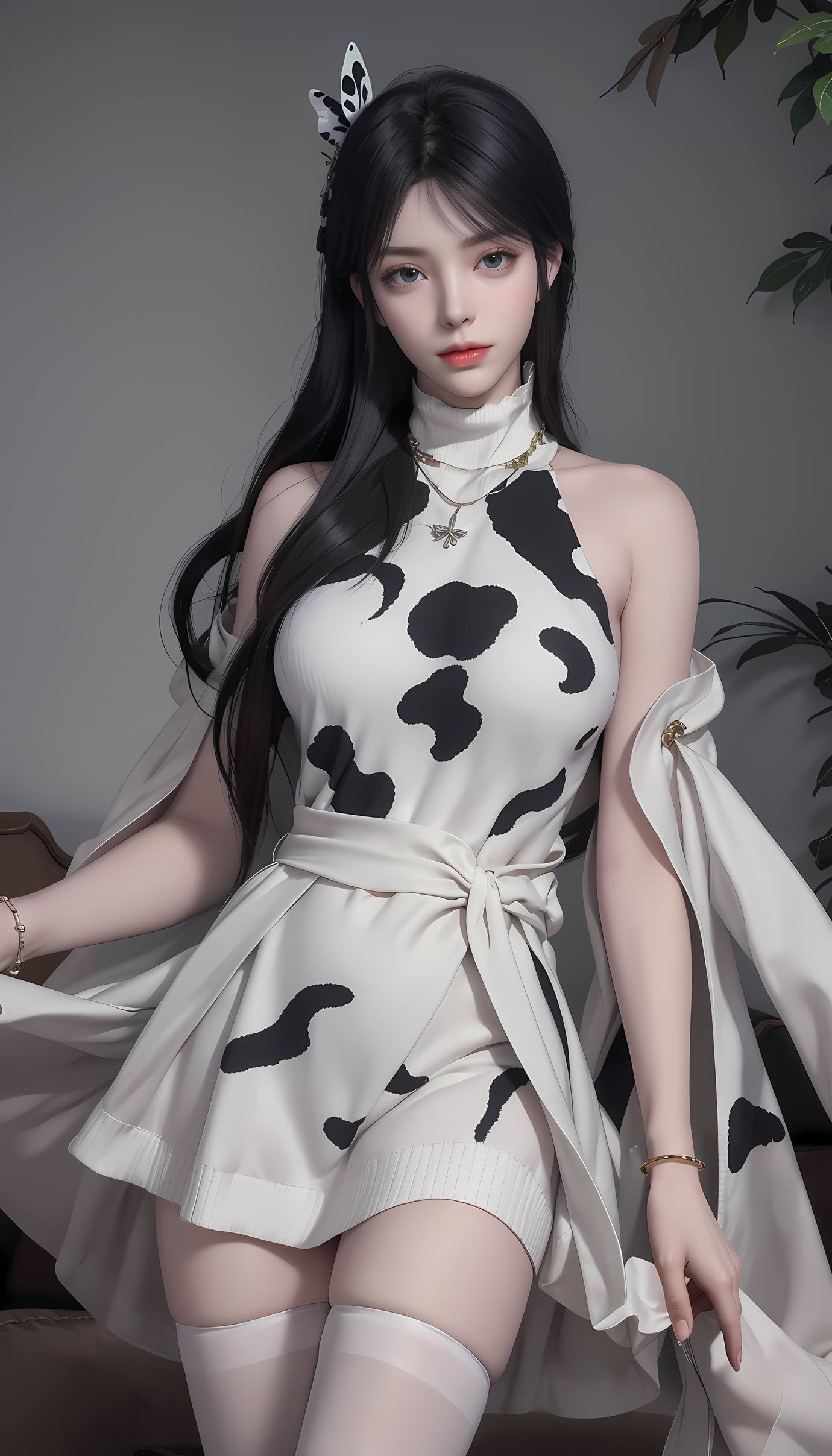 图片[22]-AI 绘画 549 萧熏儿 奶牛装[33P] – 速更版-美库