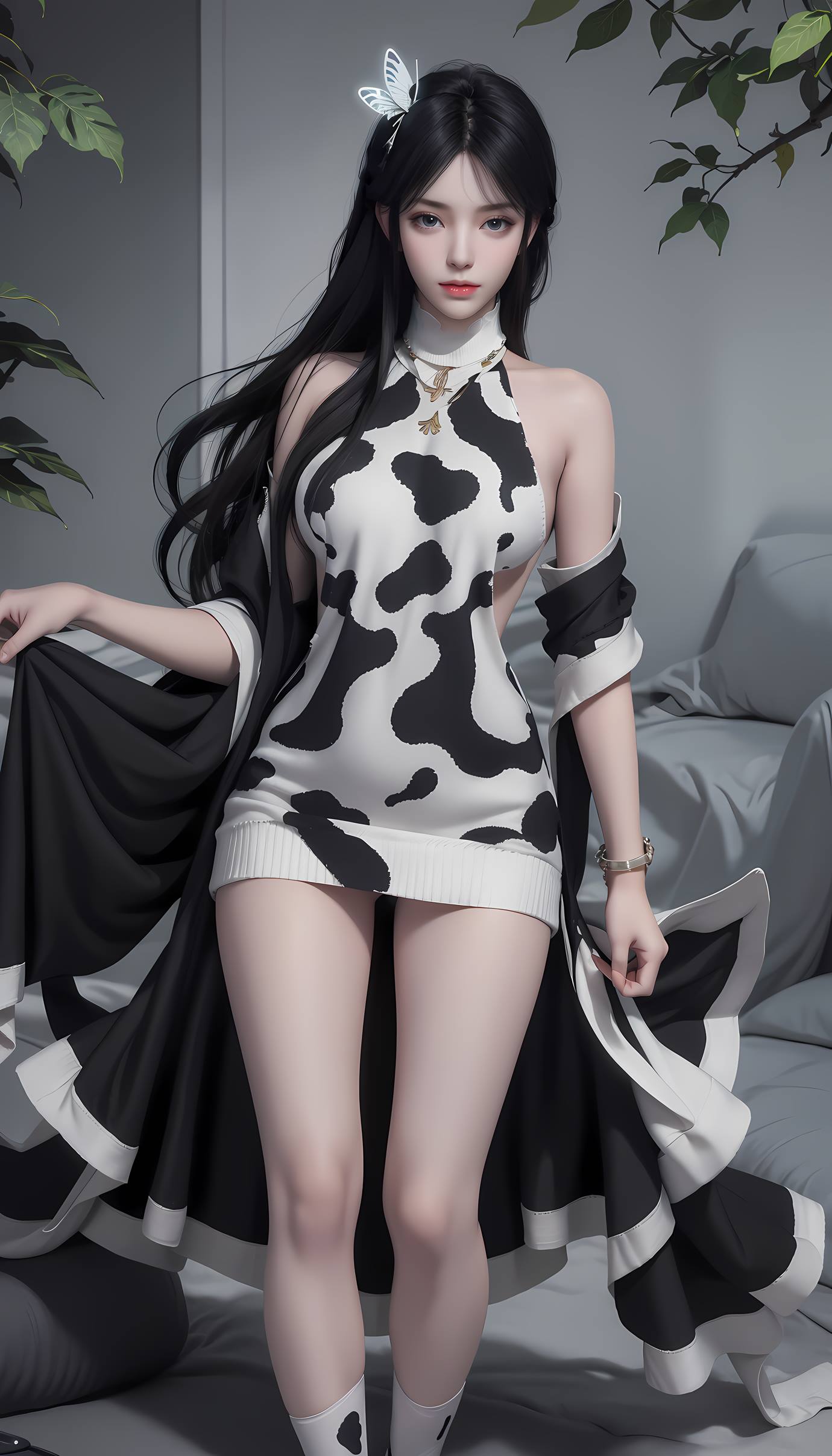 图片[26]-AI 绘画 549 萧熏儿 奶牛装[33P] – 速更版-美库