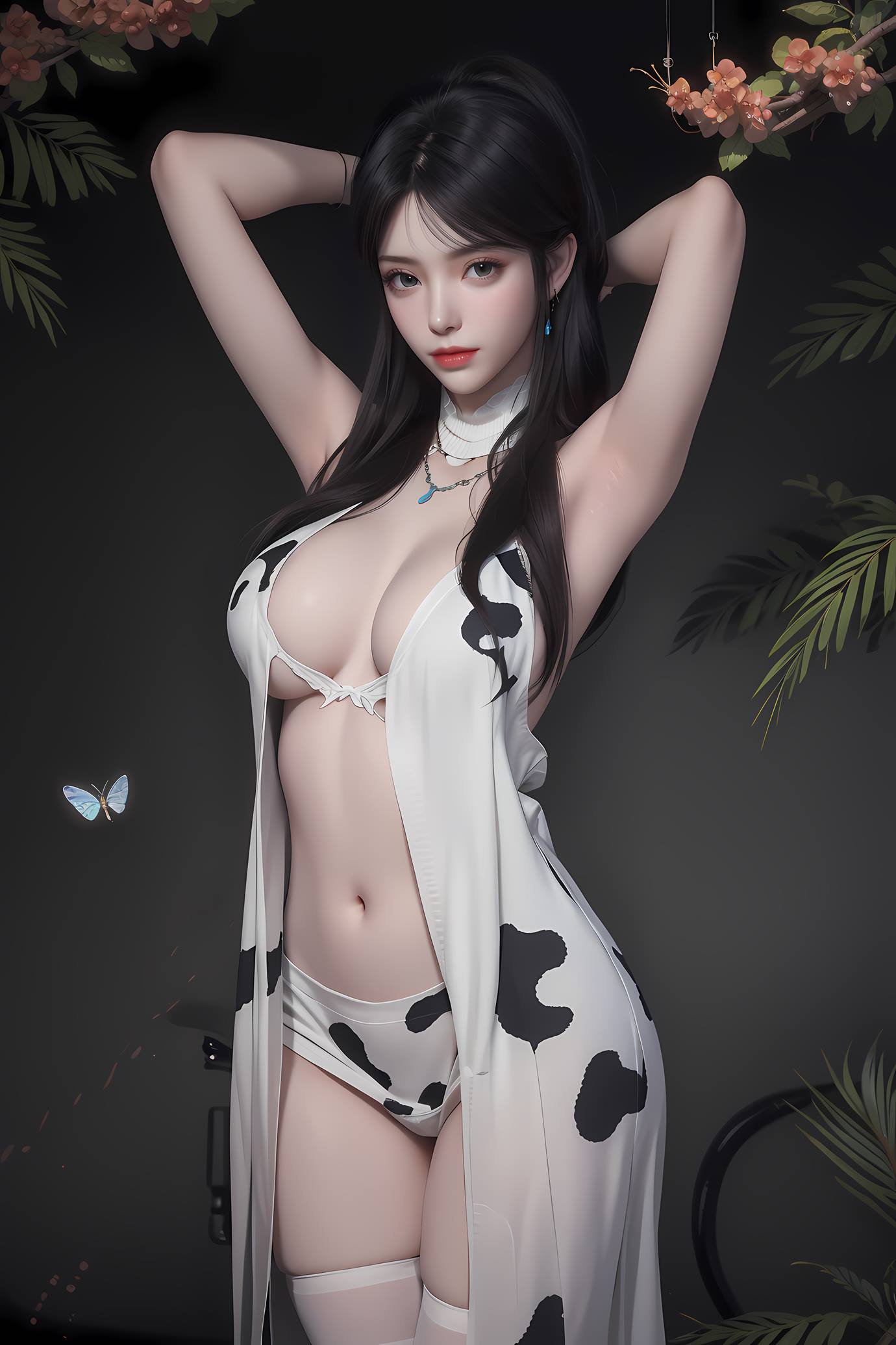 图片[33]-AI 绘画 549 萧熏儿 奶牛装[33P] – 速更版-美库