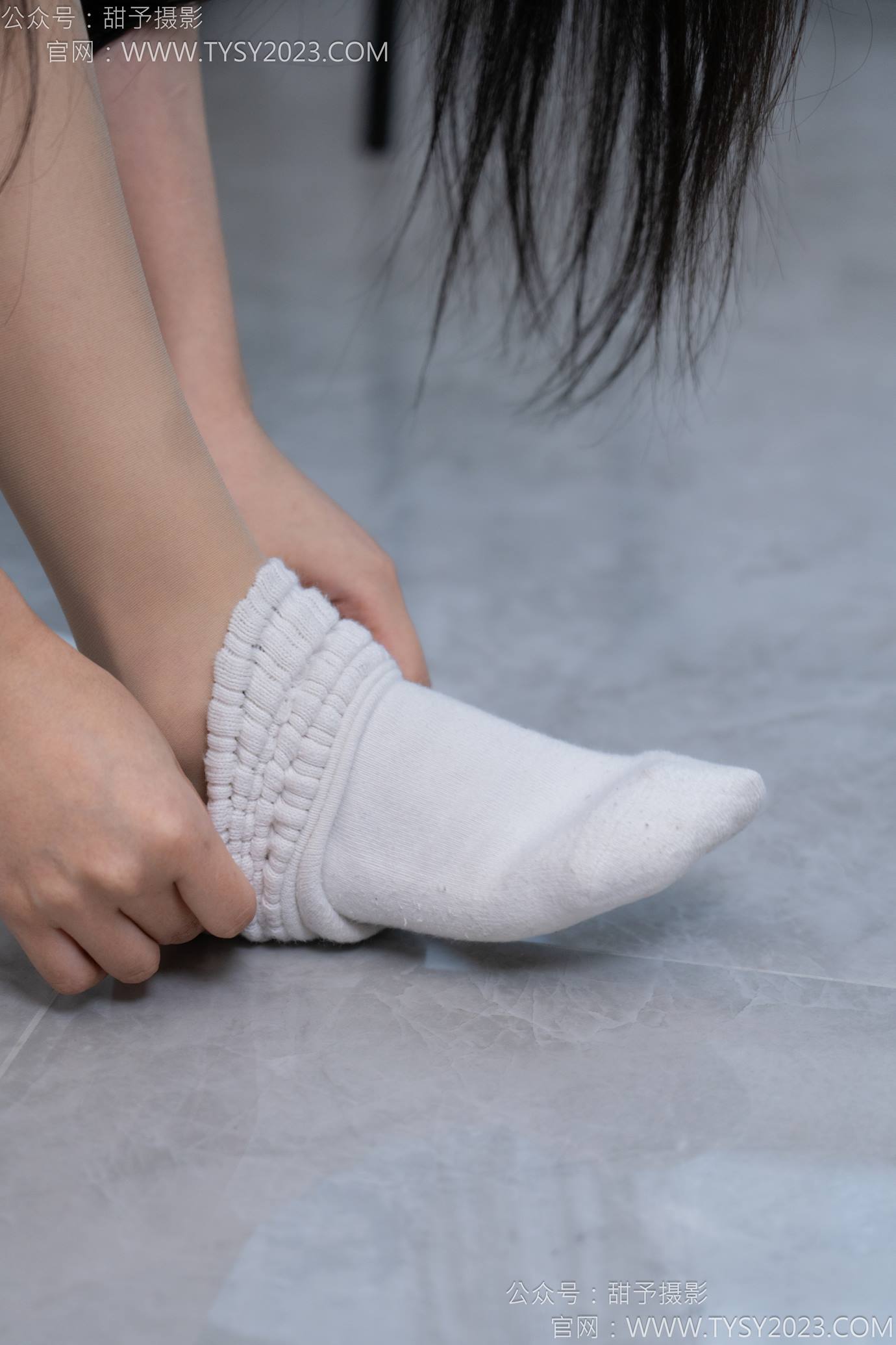 图片[11]-甜予摄影 NO.137 澜澜-板鞋、白棉袜、薄肉丝[112P] – 速更版-美库