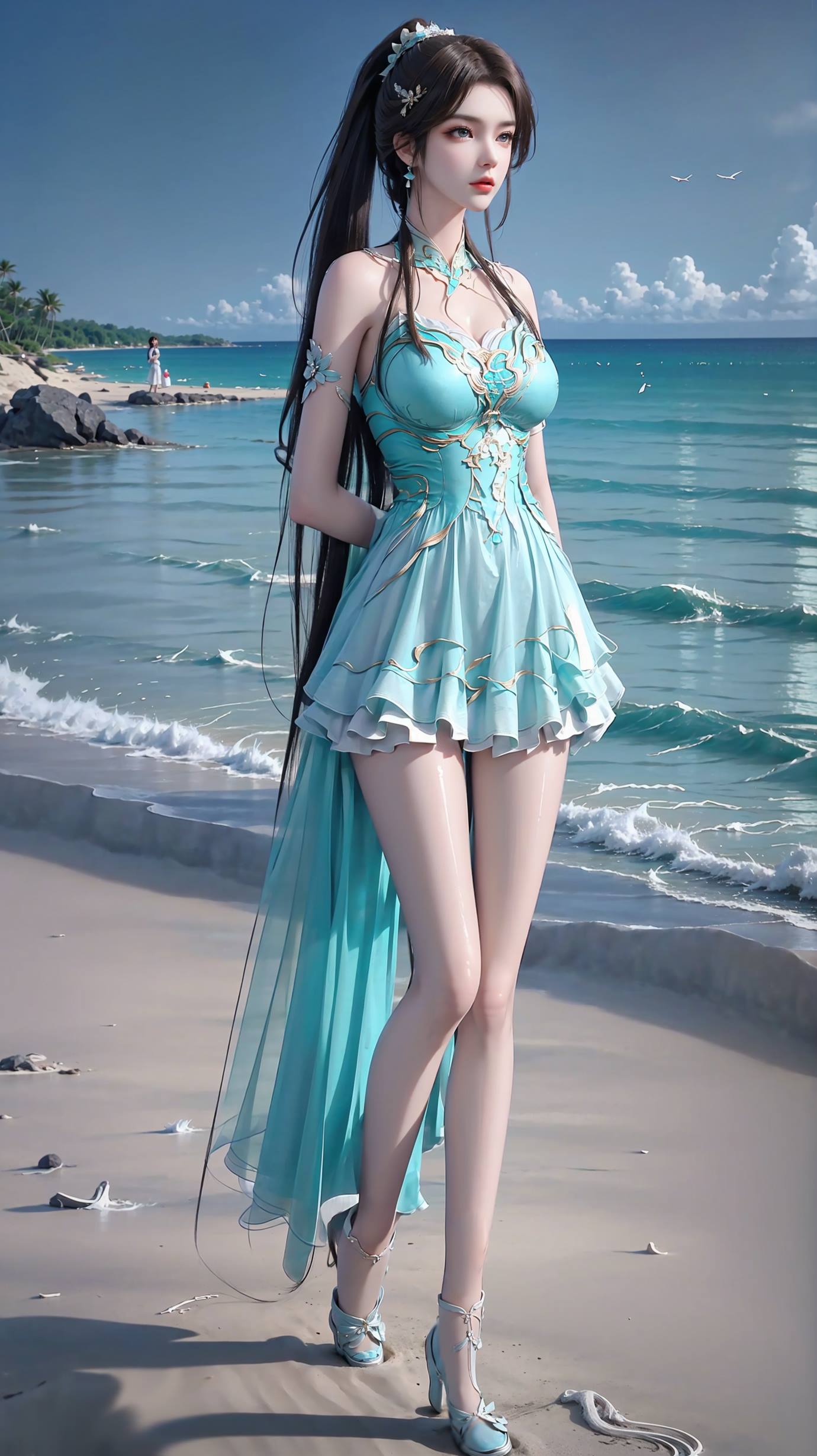 图片[17]-AI绘画 557 萧熏儿（多看报系列）[27P] – 速更版-美库