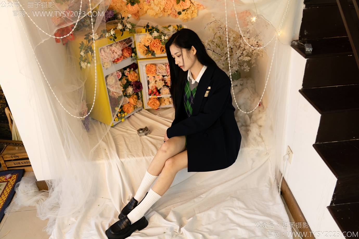 图片[17]-甜予摄影 NO.139 澜澜-皮鞋、白棉袜、裸足[84P] – 速更版-美库