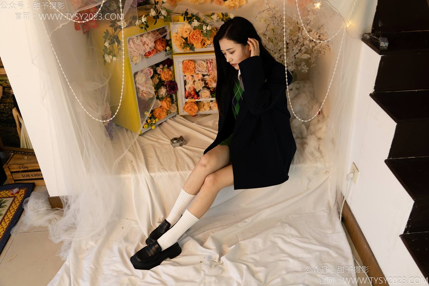 图片[18]-甜予摄影 NO.139 澜澜-皮鞋、白棉袜、裸足[84P] – 速更版-美库