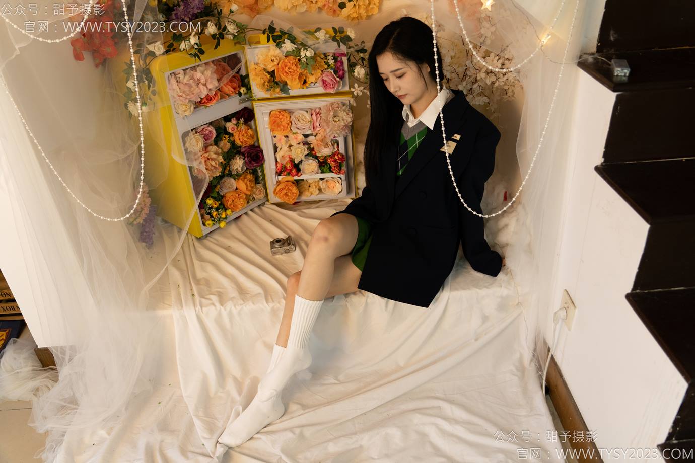 图片[39]-甜予摄影 NO.139 澜澜-皮鞋、白棉袜、裸足[84P] – 速更版-美库