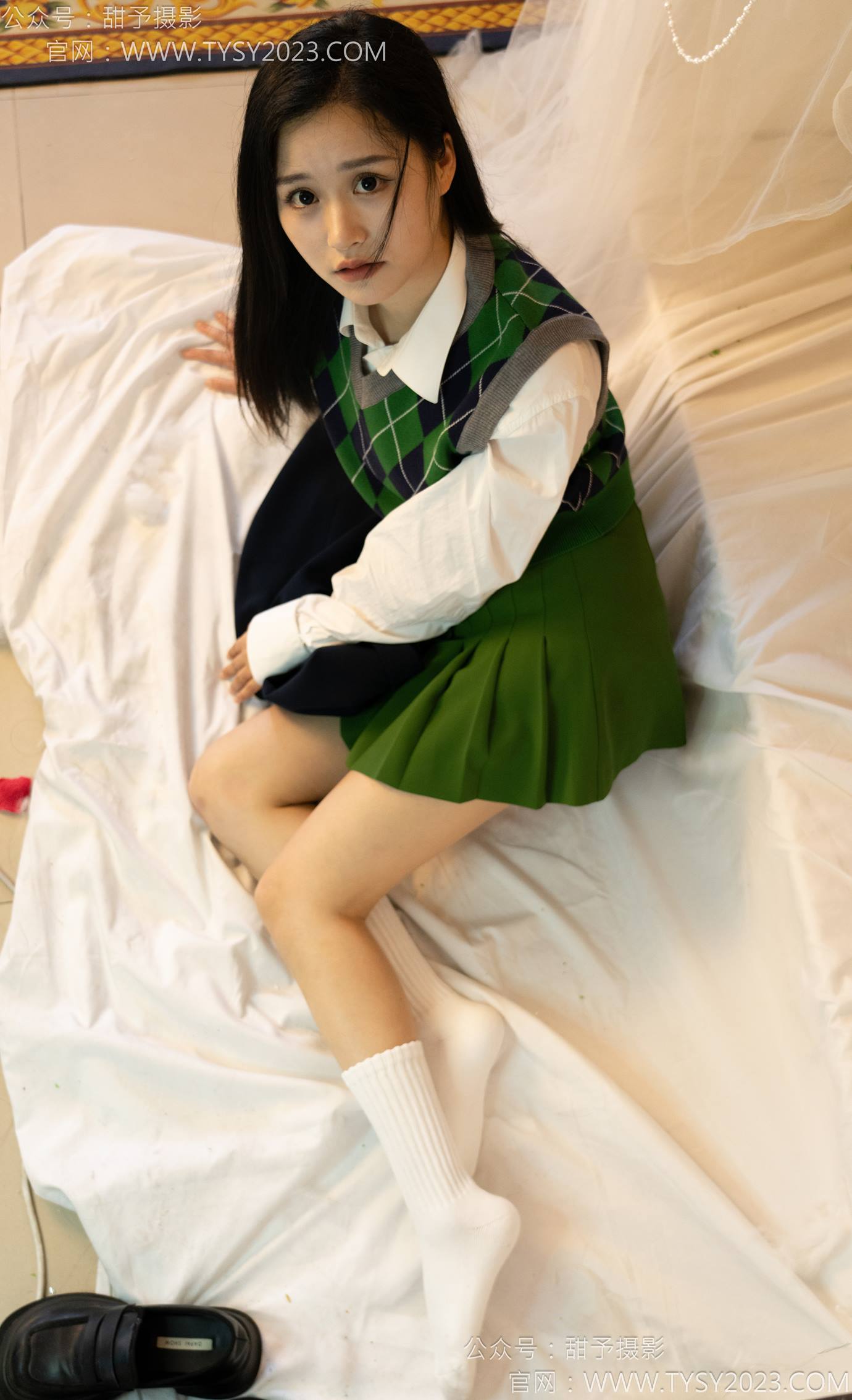 图片[57]-甜予摄影 NO.139 澜澜-皮鞋、白棉袜、裸足[84P] – 速更版-美库