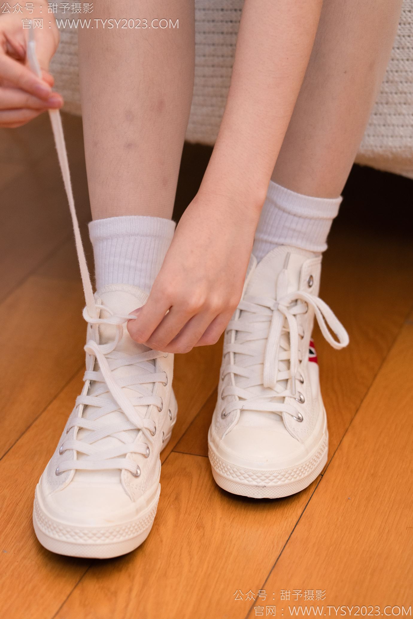 图片[12]-甜予摄影 NO.140 思思双人-板鞋、白棉袜、肉丝[98P] – 速更版-美库