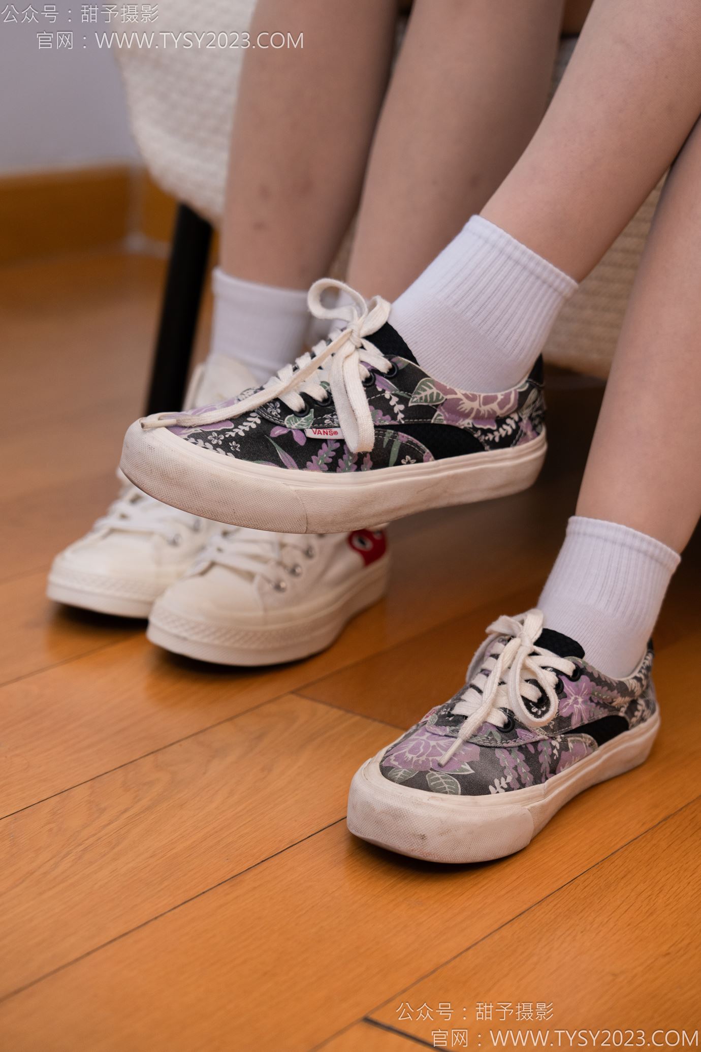 图片[28]-甜予摄影 NO.140 思思双人-板鞋、白棉袜、肉丝[98P] – 速更版-美库